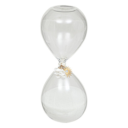 Reloj de arena cristal "Floral"