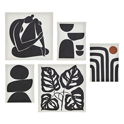 Set de 5 lienzos "Cynthia