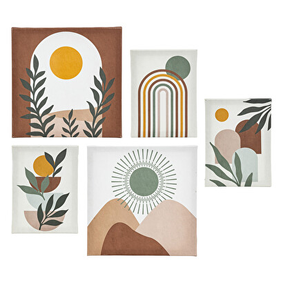 Set de 5 lienzos "Cynthia"