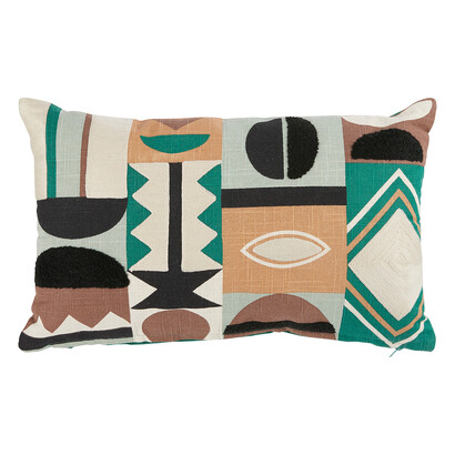 Cojín bordado "Malakite"