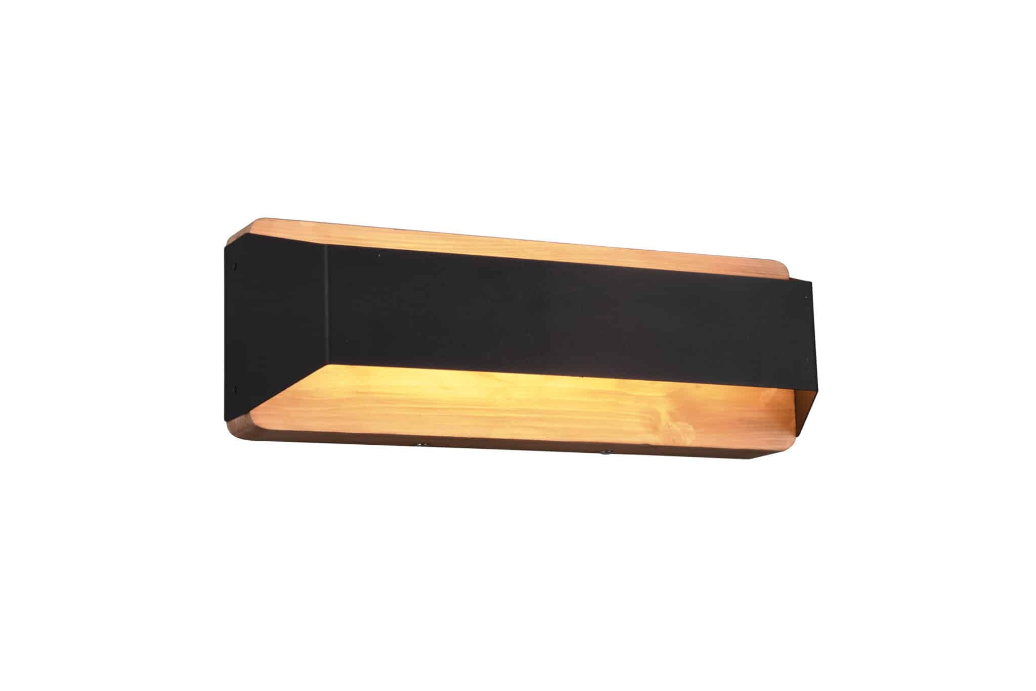 Trio Arino Aplique de pared LED de metal estera negra 224819132