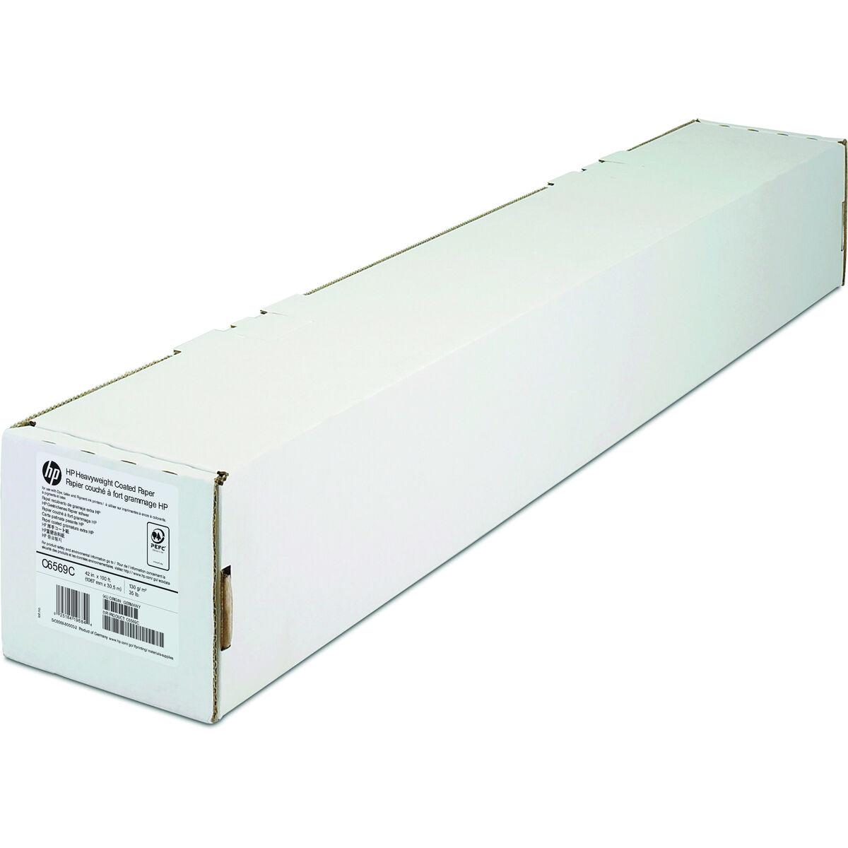 HP Papel Couche (Recubierto) Gramaje Extra. Rollo 42", 30m. x 1067mm., 130g.