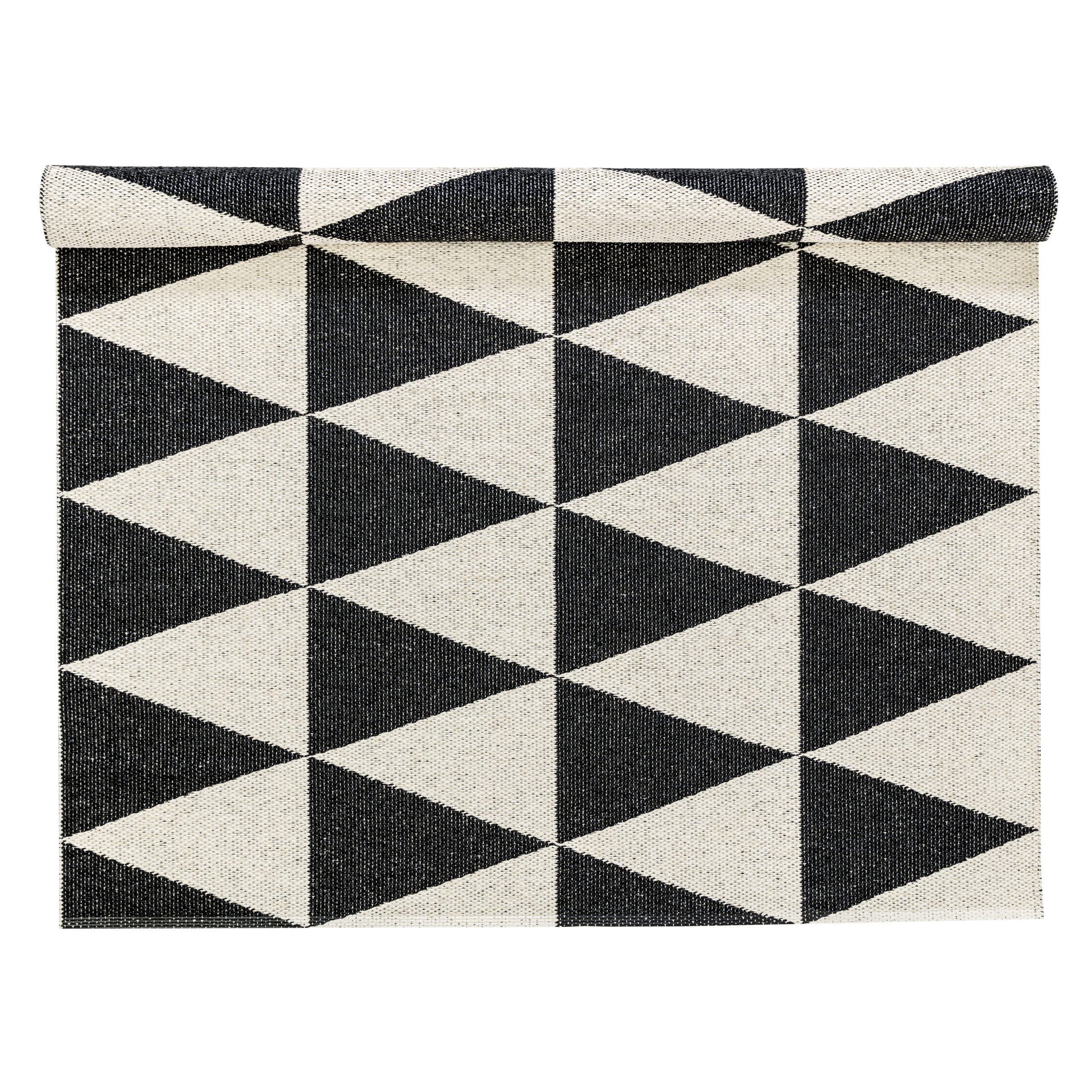 Alfombra Rime grande, negro 150x200 cm