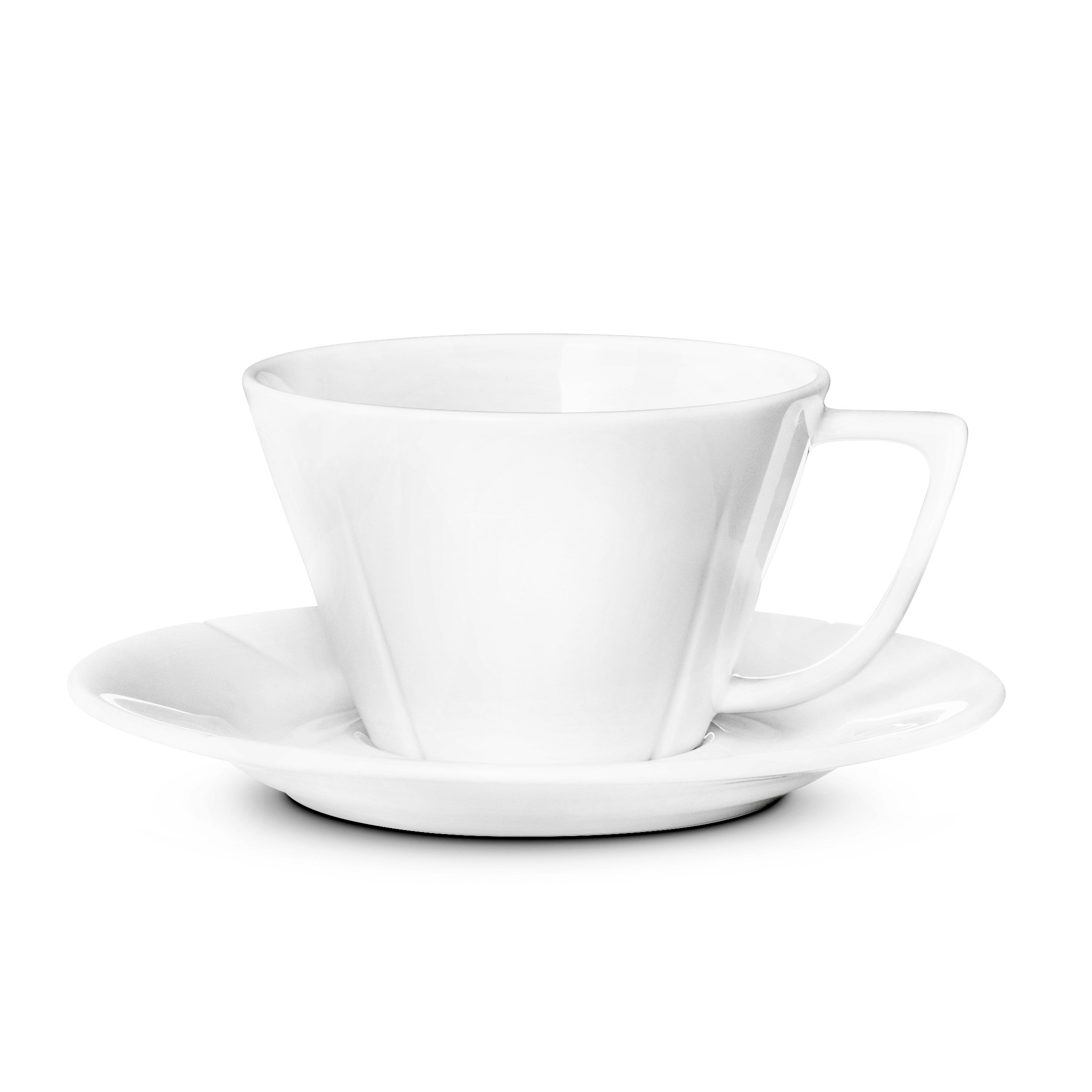 Taza de té y platillo Grand Cru blanco