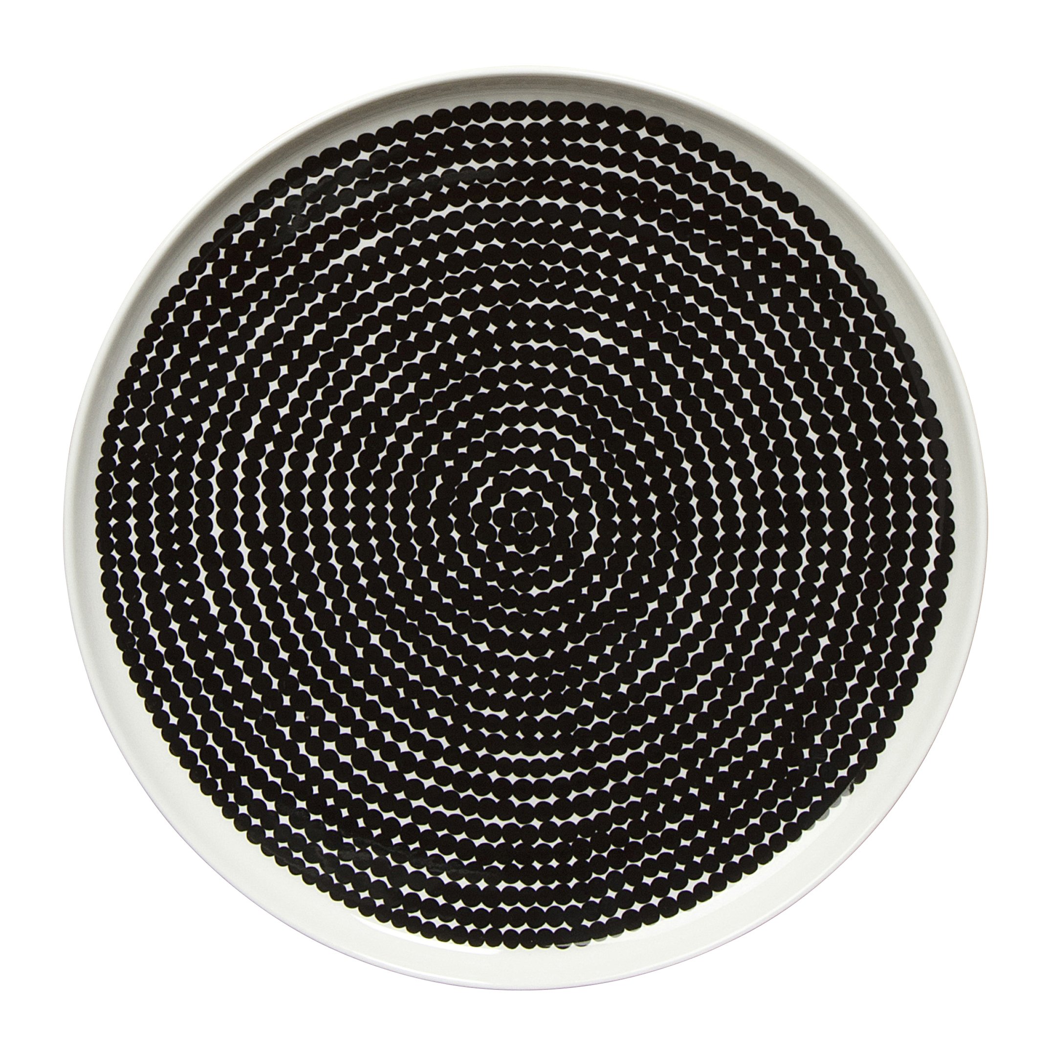 Plato Räsymatto Ø 25 cm negro-blanco