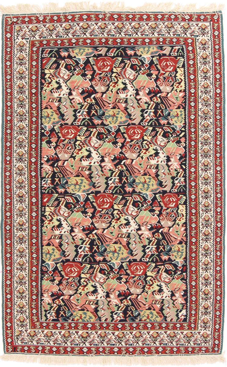 Kilim Fars Urdimbre de Seda 151x96 cm