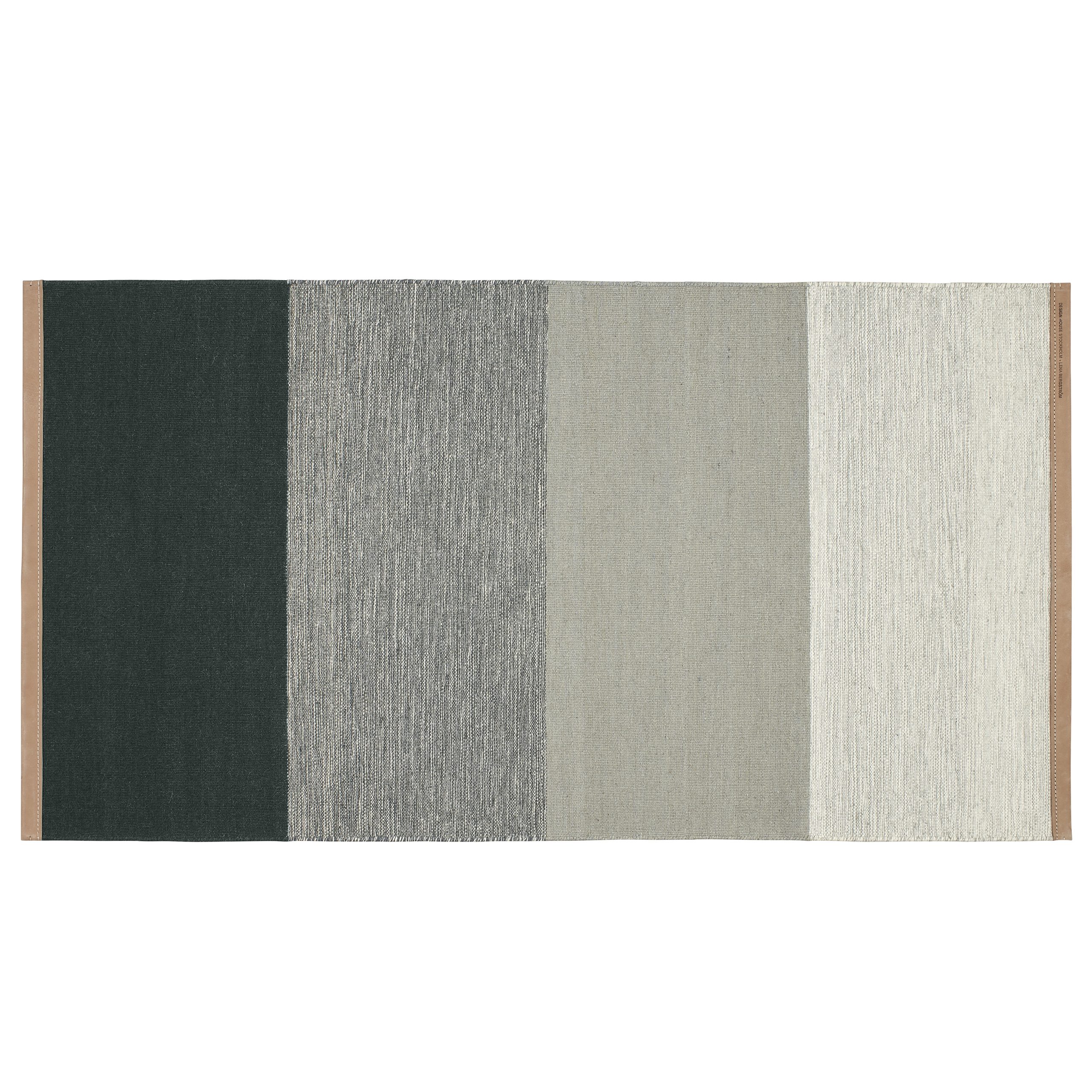 Alfombra Fields, 70x130 cm Verde-gris