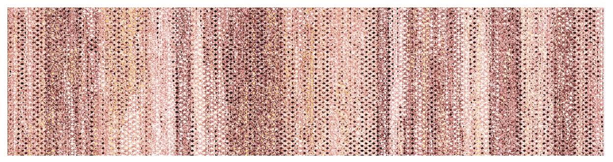 DKD Home Decor Alfombra Scandi Rosa Poliéster 240 x 60 x 0,7 cm (2 Unidades)