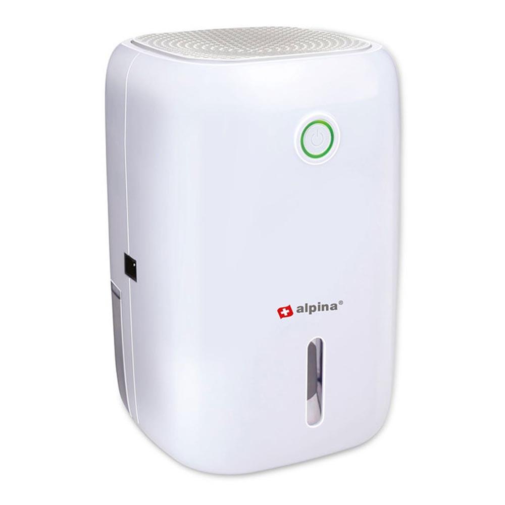 Alpina Deshumidificador compacto 800 ml, 15,5x14x22,5 cm, hasta 330ml/día, apagado automático, depósito extraíble, 35db