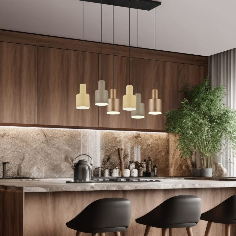 Trio Agudo Lámpara de techo colgante metal multicolor 319400617