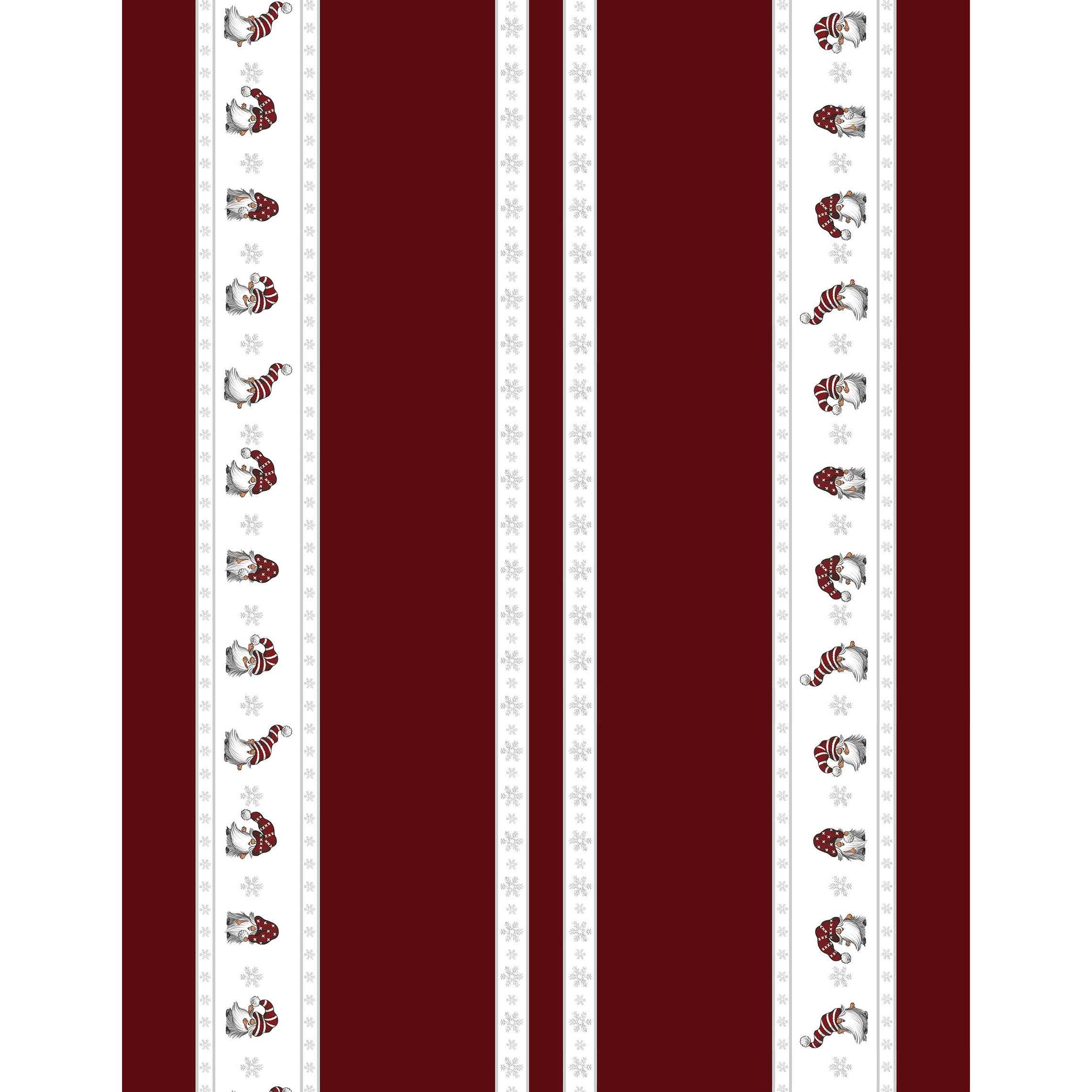 Tela de navidad Julian y Co. cenefa rojo