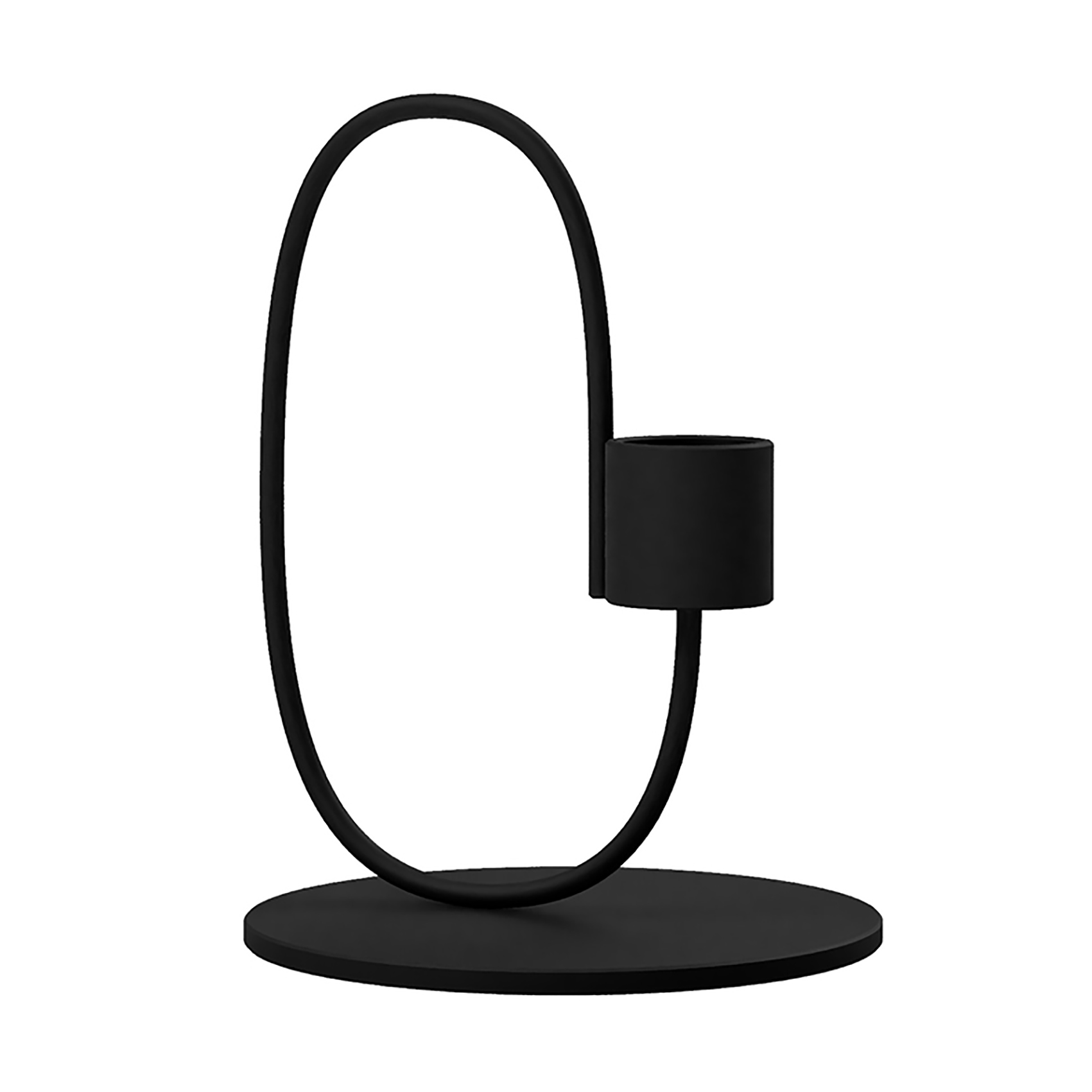 Candelabro Swoop negro
