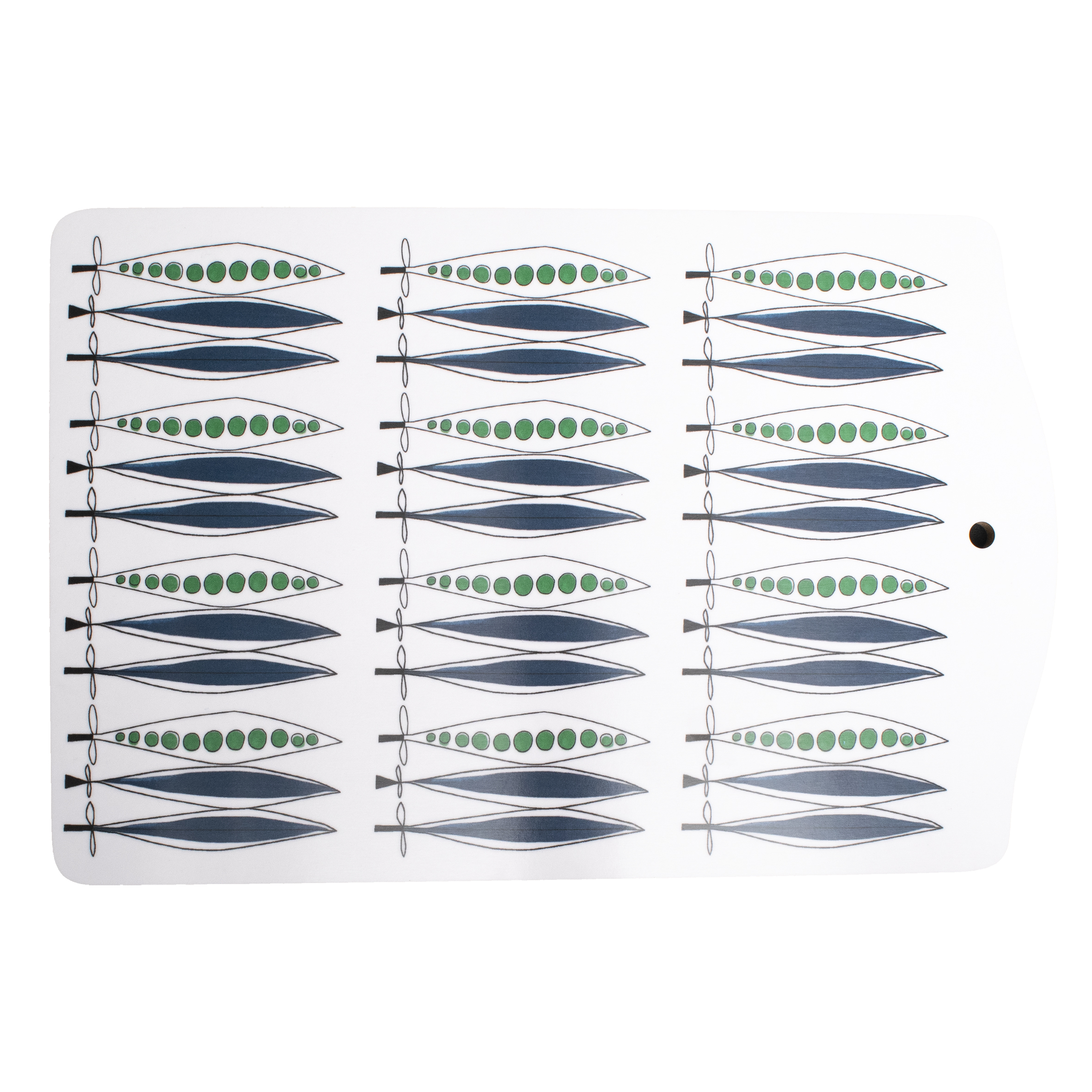 Bandeja de servir Picknick guisantes 20x30 cm azul-multi