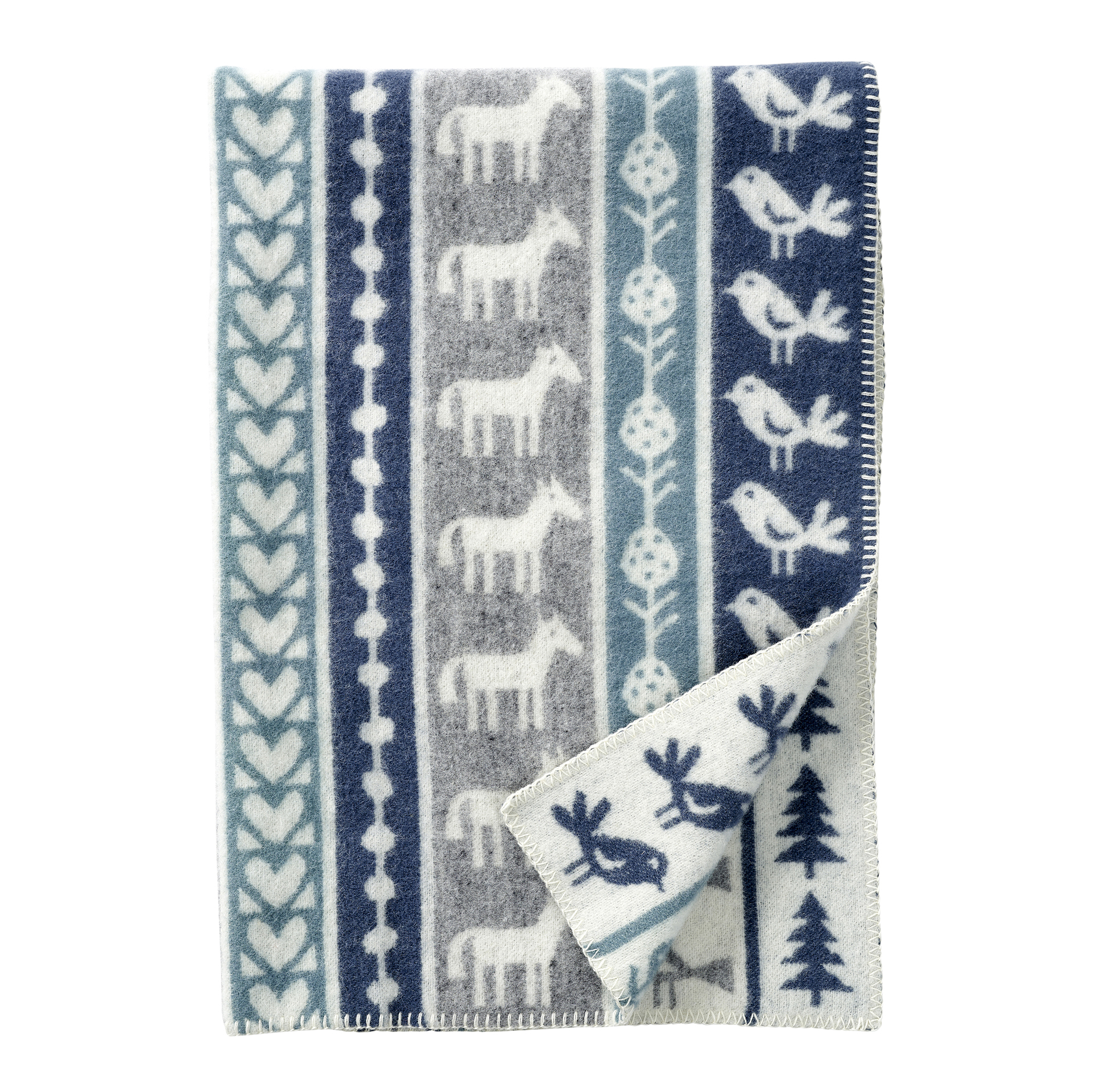 Manta infantil lana Nature gris