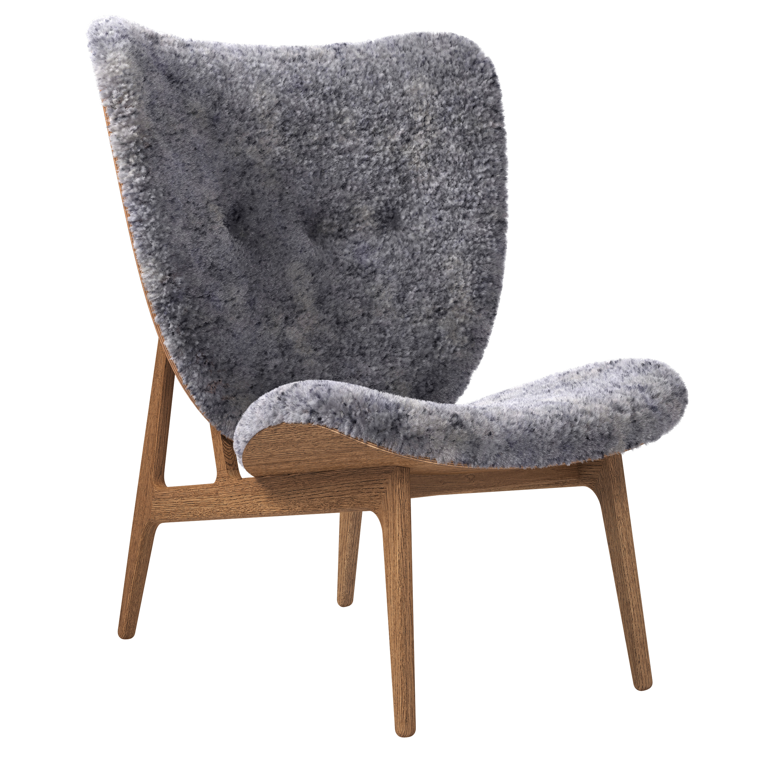 Sillón Elephant sheepskin smoked oak Graphite
