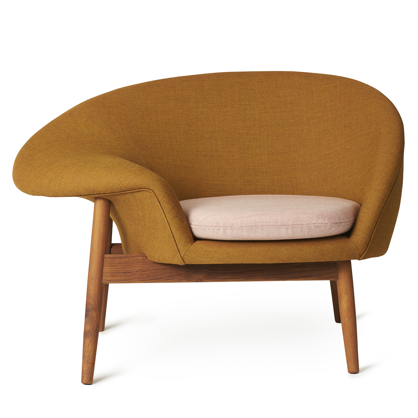 Sillón Fried Egg Dark ochre-pale rose