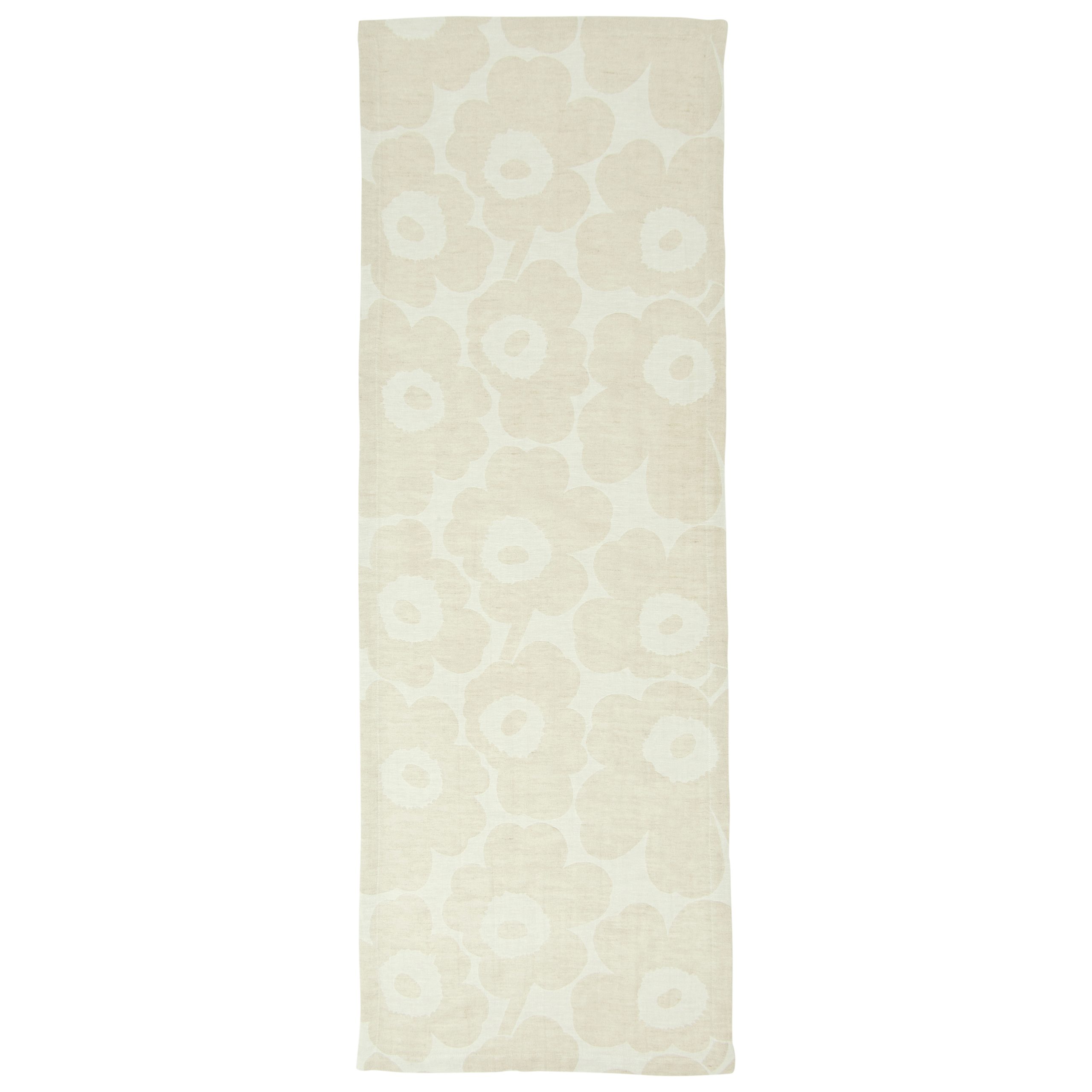 Camino de mesa Pieni Unikko beige-negro-blanco 47x150 cm