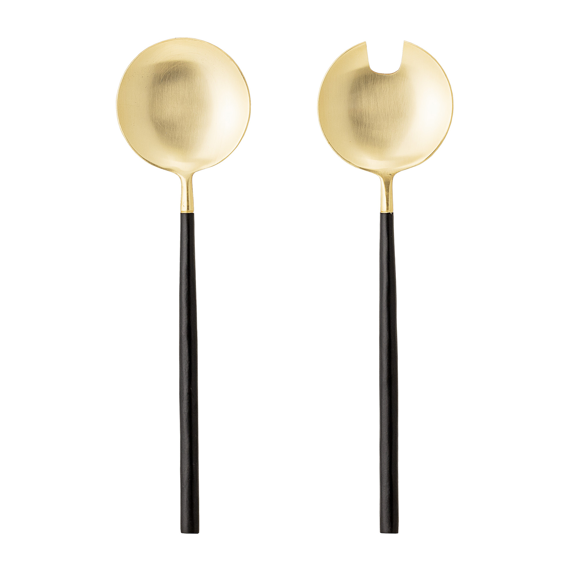 Cubiertos de ensalada Bloomingville 2 piezas negro-oro