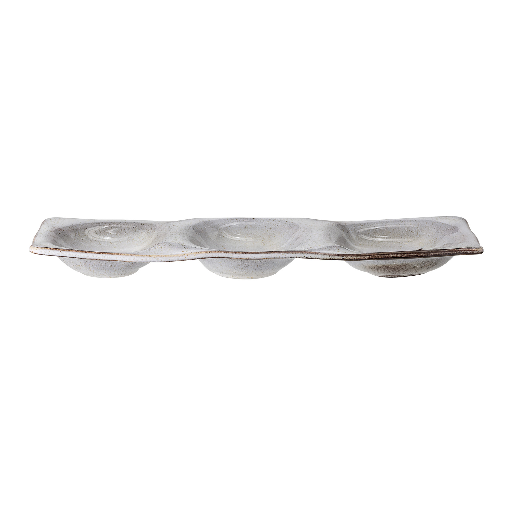 Fuente de servir Sandrine 13x36 cm gris claro