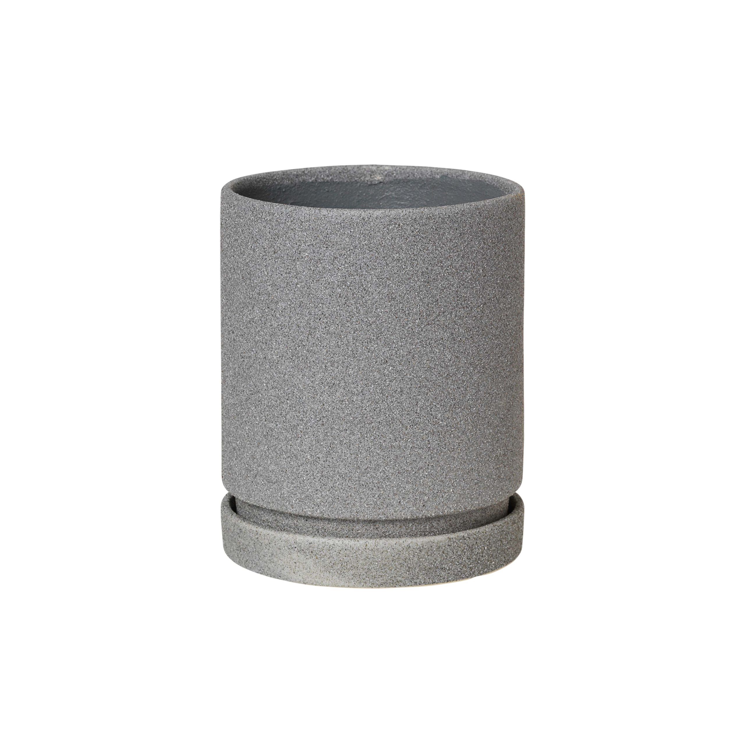 Maceta con plato Polaris Ø14 cm Tradewinds blue