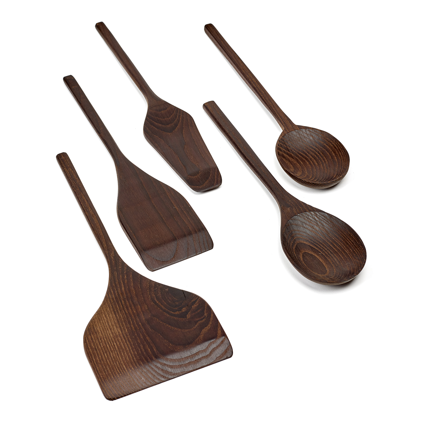 Utensilios de cocina Pure 5 piezas fresno oscuro