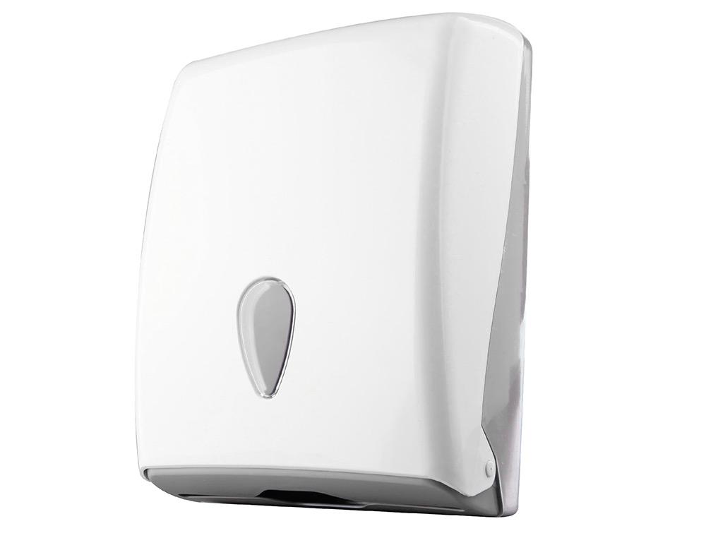 Dahi Dispensador de Toallitas Secamanos de Papel ABS Blanco Compatible Doblado Z, C, W, V 370x277x130 mm