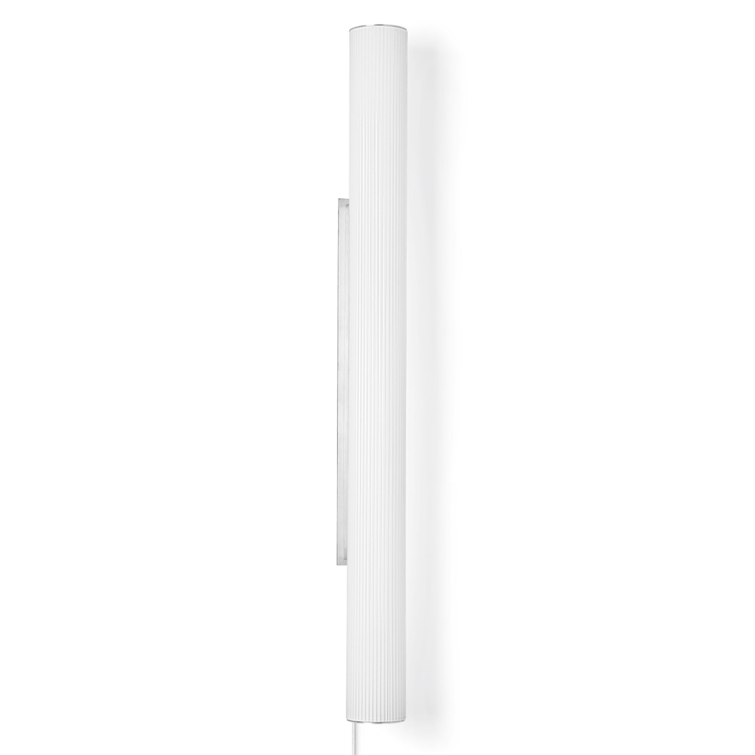 Lámpara de pared Vuelta 100 cm blanco-acero inoxidable