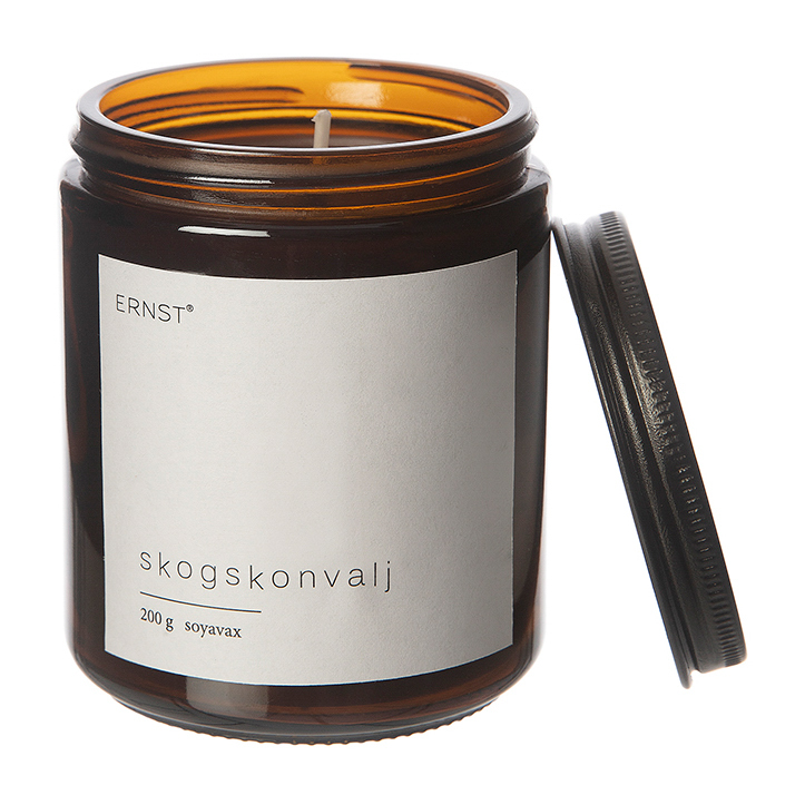 Vela perfumada con tapa Ernst Ø7,2 cm lirio de bosque