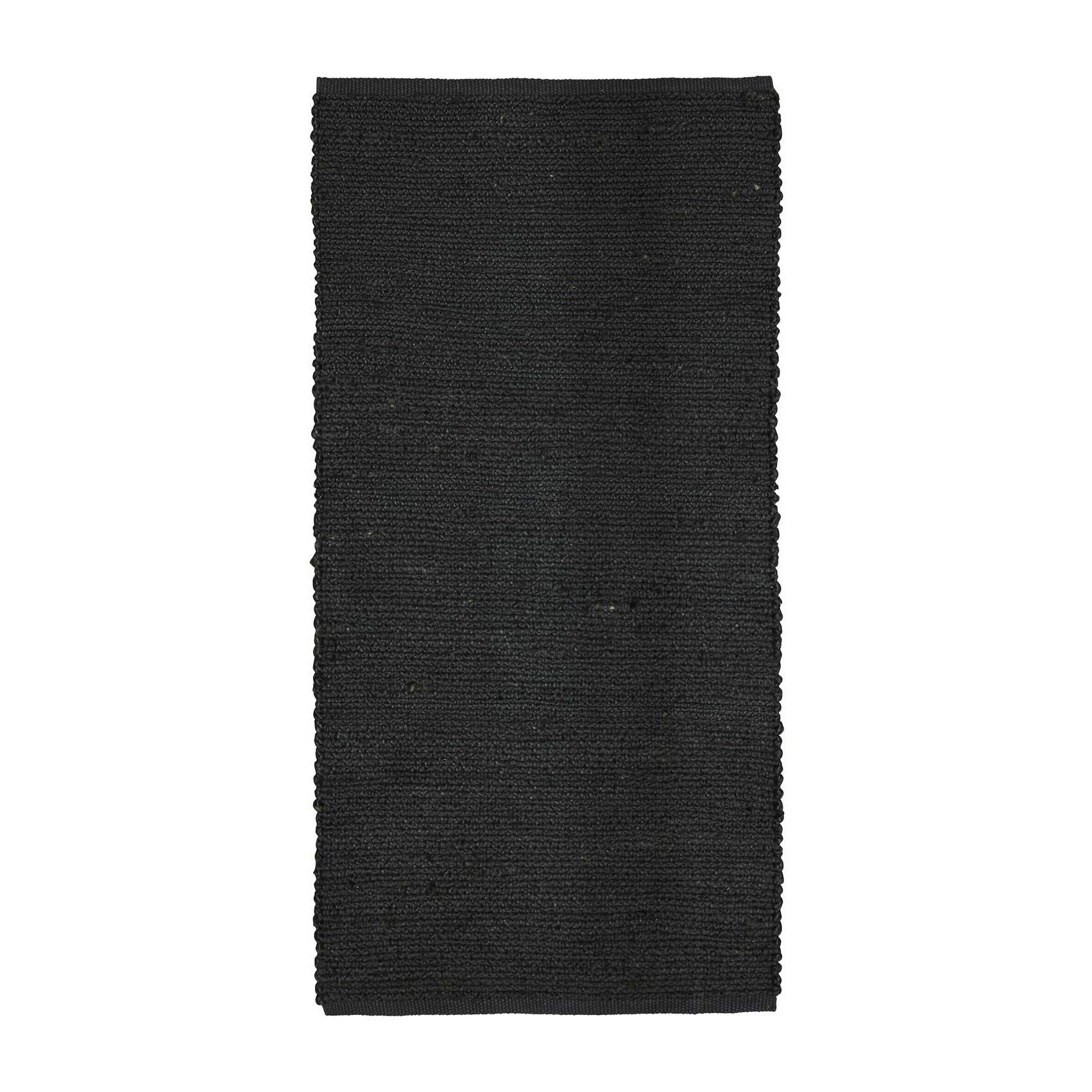 Alfombra de yute Merida negro 70x140 cm