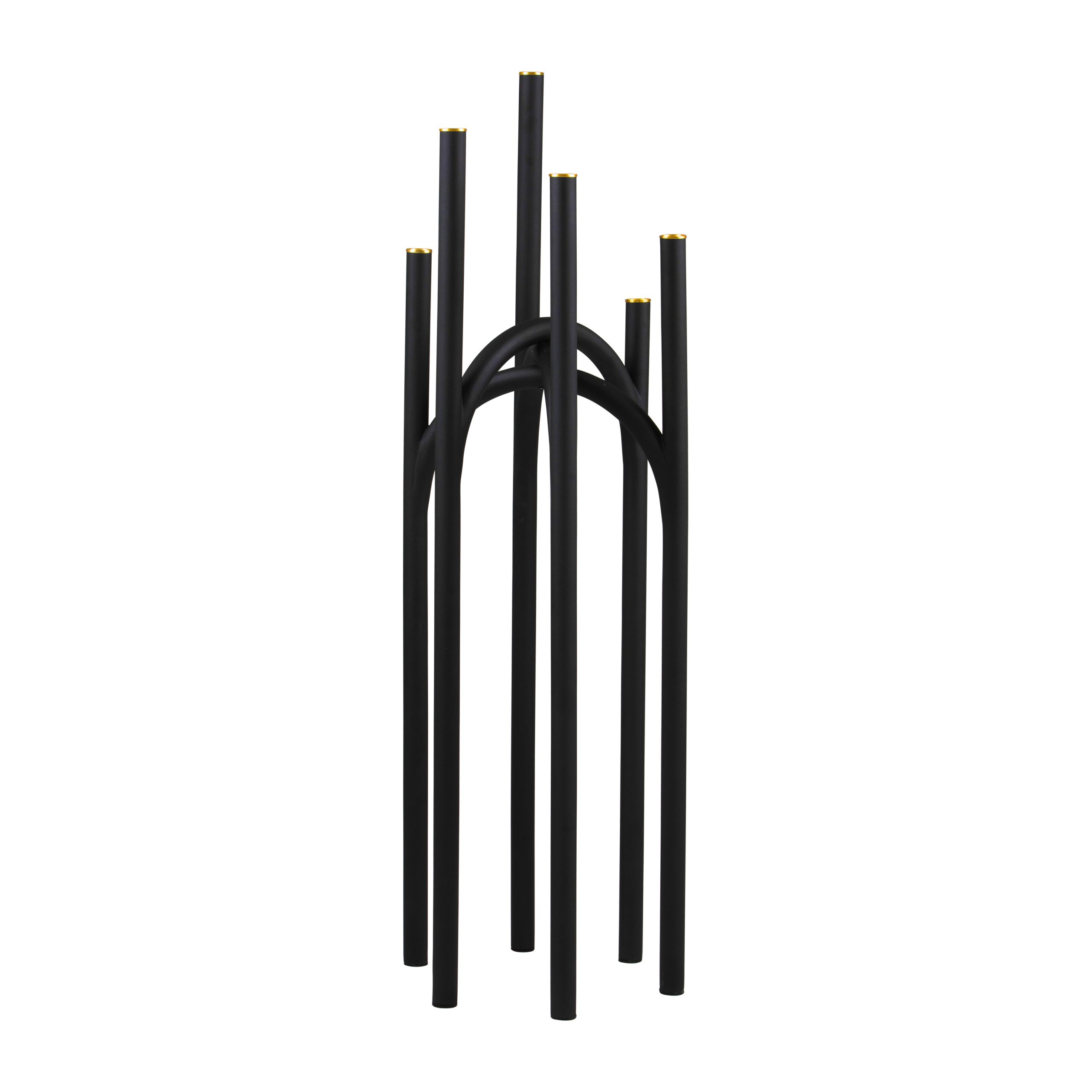 Candelabro Angui 92 cm negro-oro