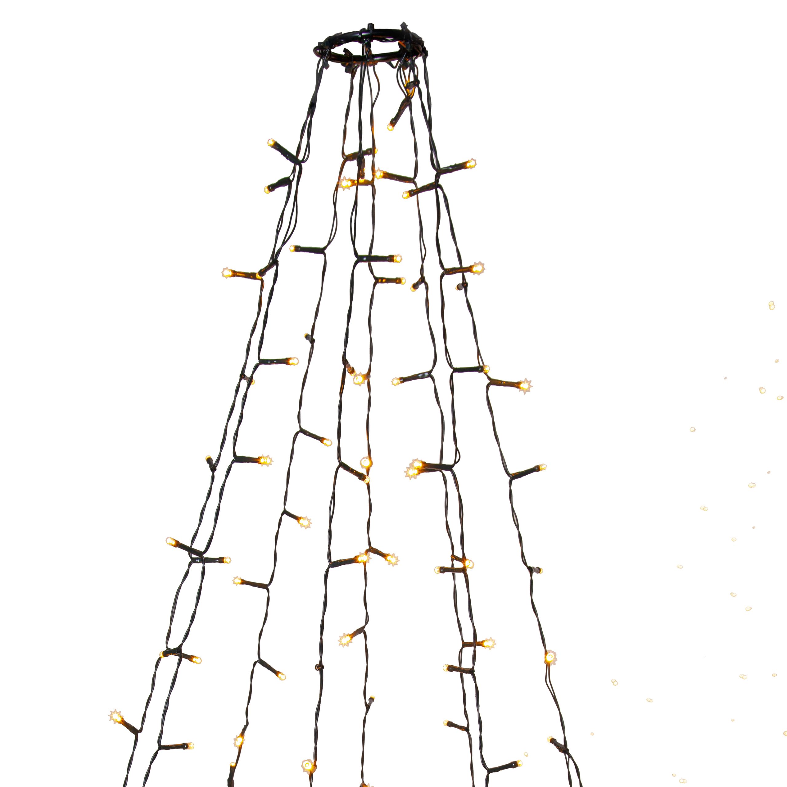 Guirnalda de luces Golden warm white verde