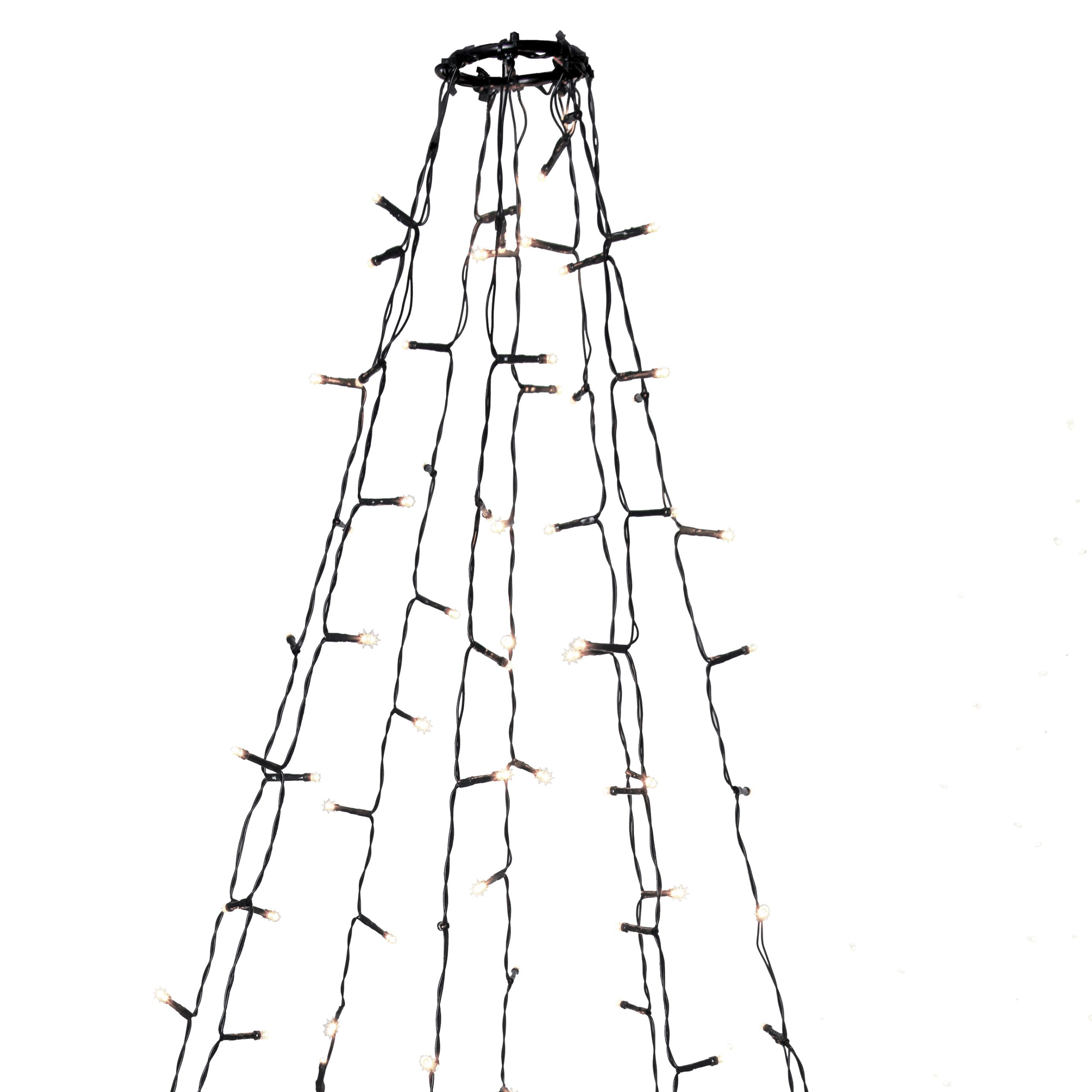 Guirnalda de luces Crispy ice white verde