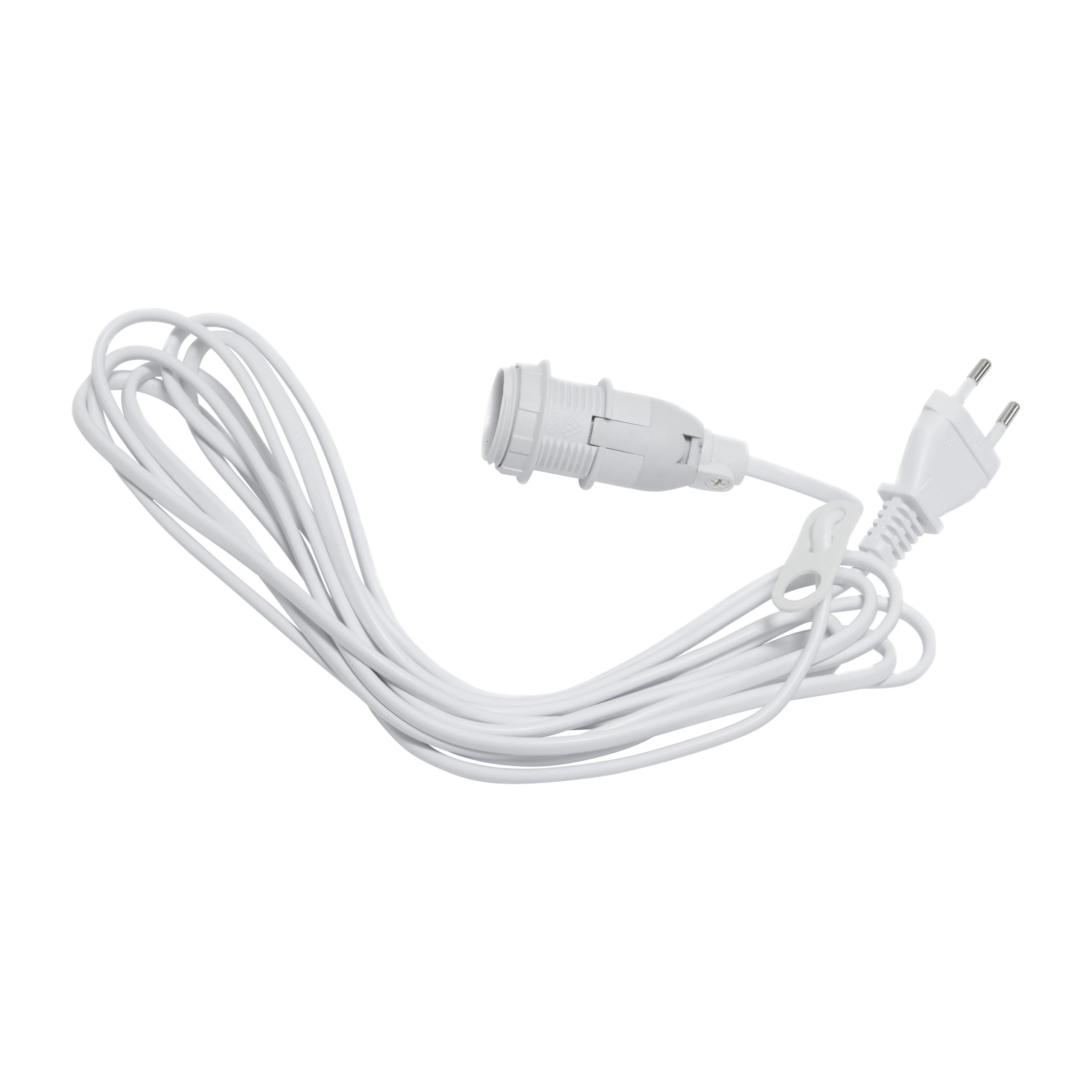 Cable E14 Basic 3,5 m blanco