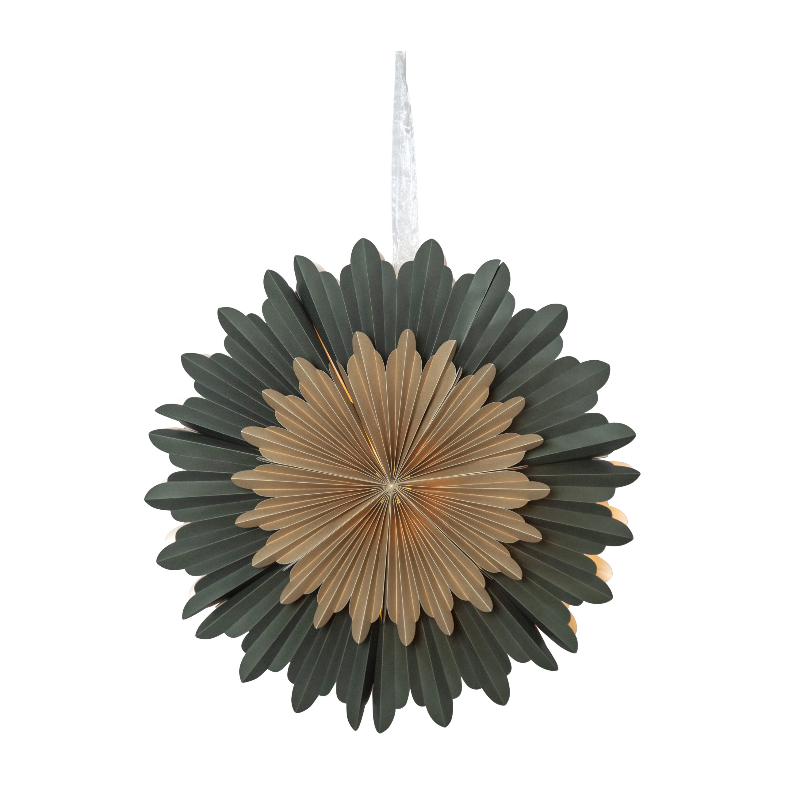 Estrella de adviento Crystal Ø55 cm verde