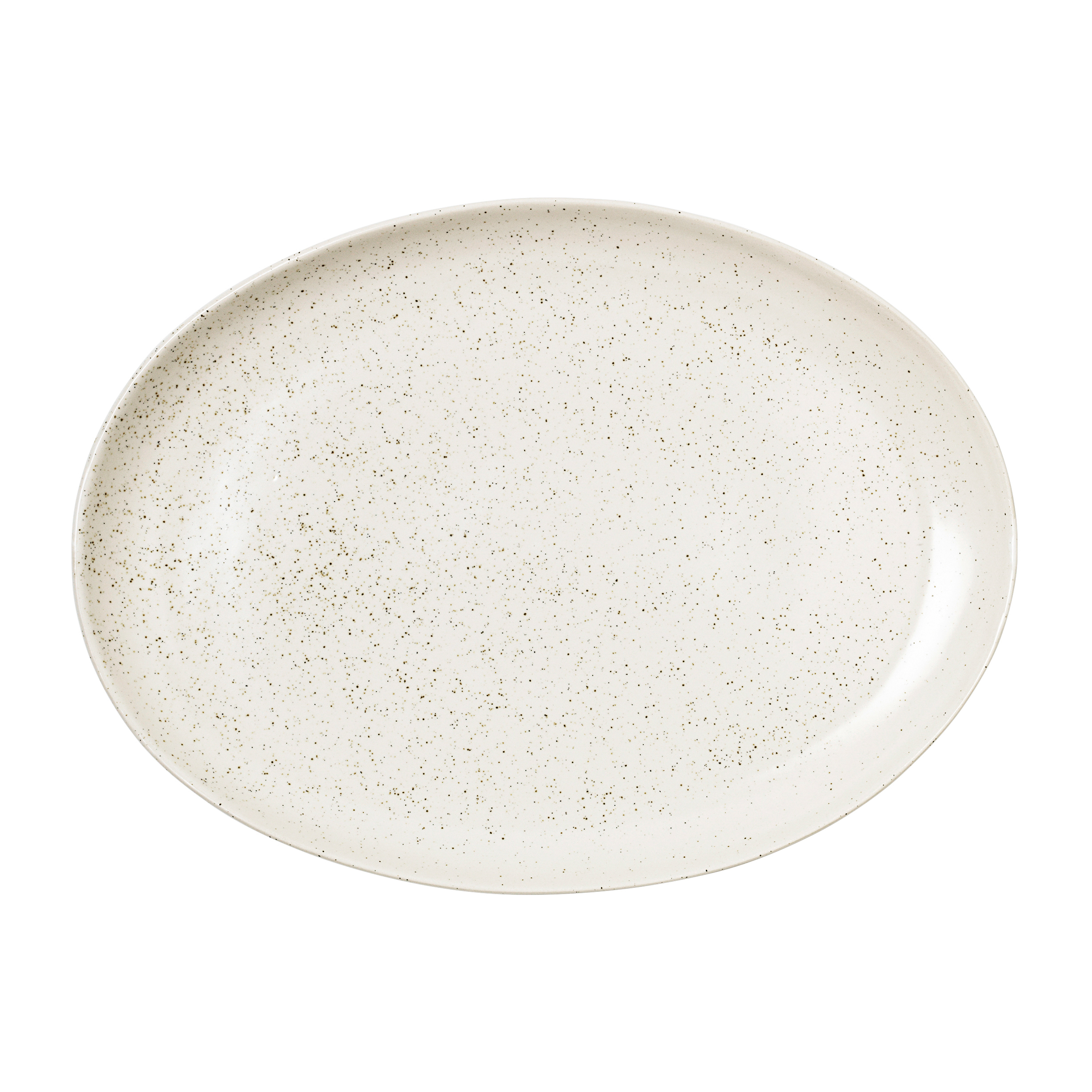 Plato ovalado Nordic Vanilla 35,5 cm Cream with grains