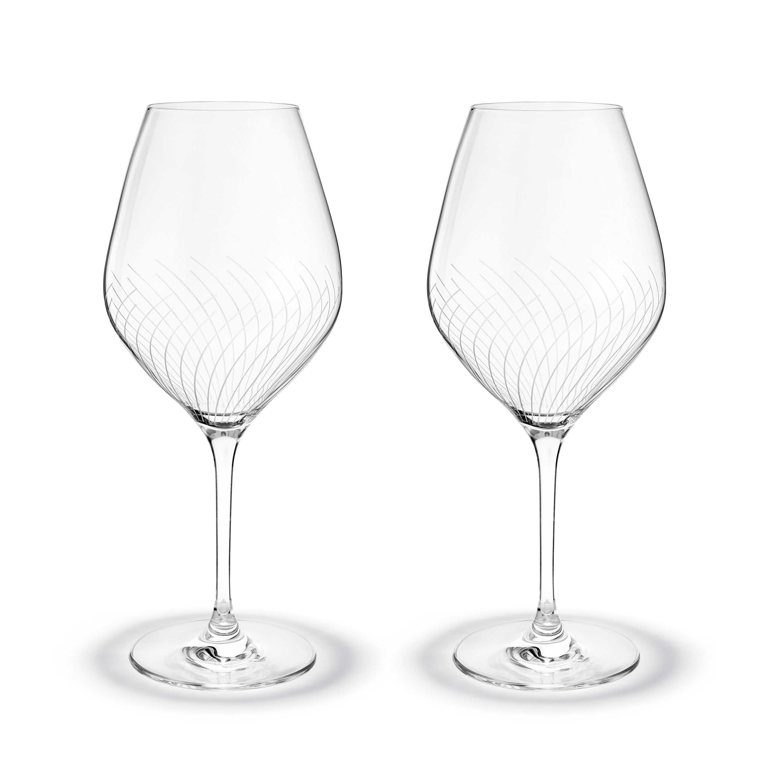 2 Copas de burdeos Cabernet Lines 69 cl transparente