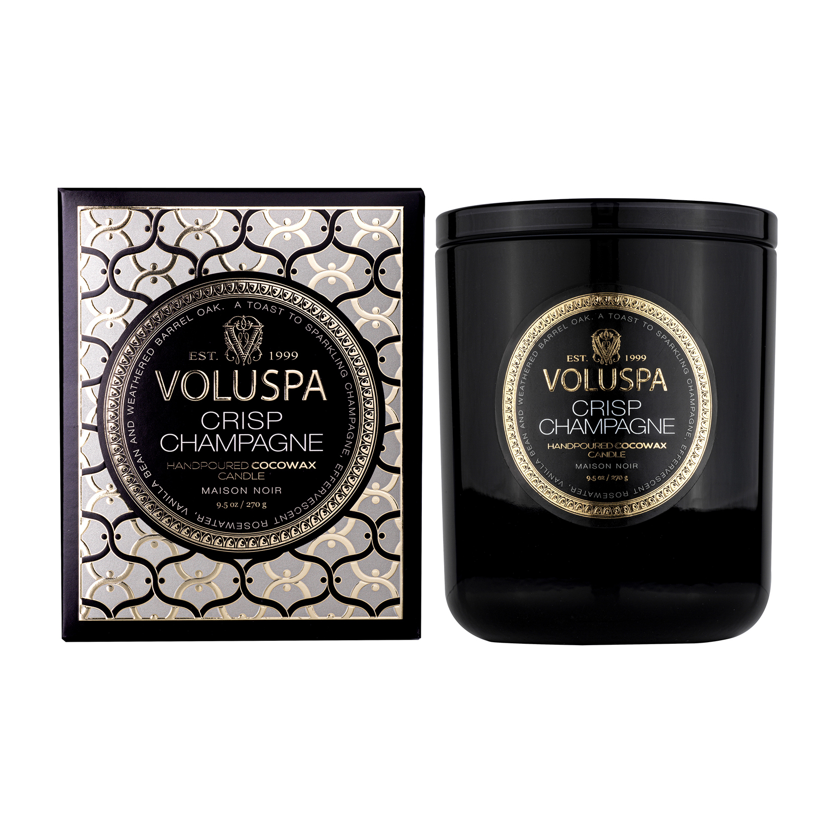 Vela perfumada Classic Maison Noir 60 horas Crisp Champagne