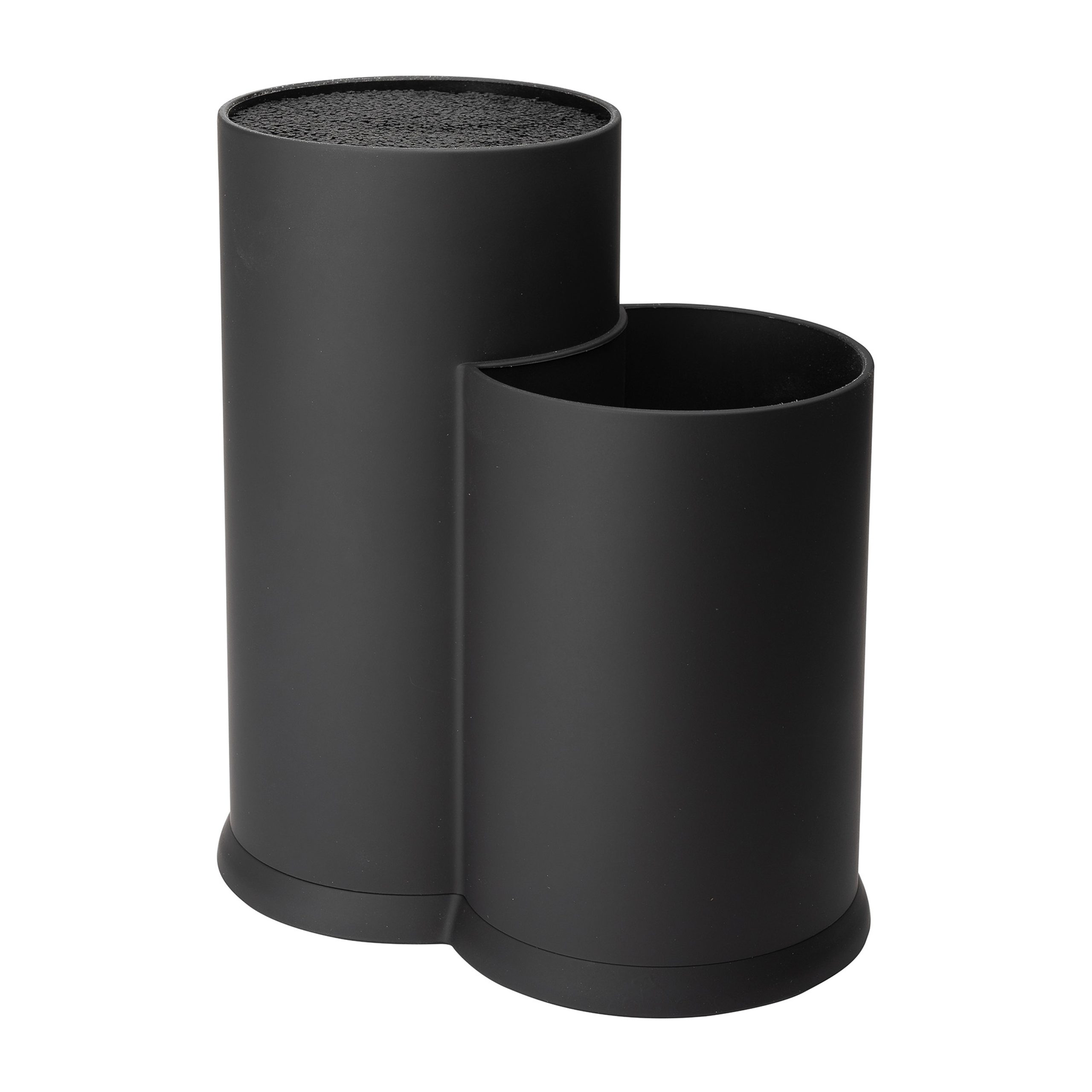 Bloque de cuchillos y soporte para utensilios de cocina Vida 23 cm negro