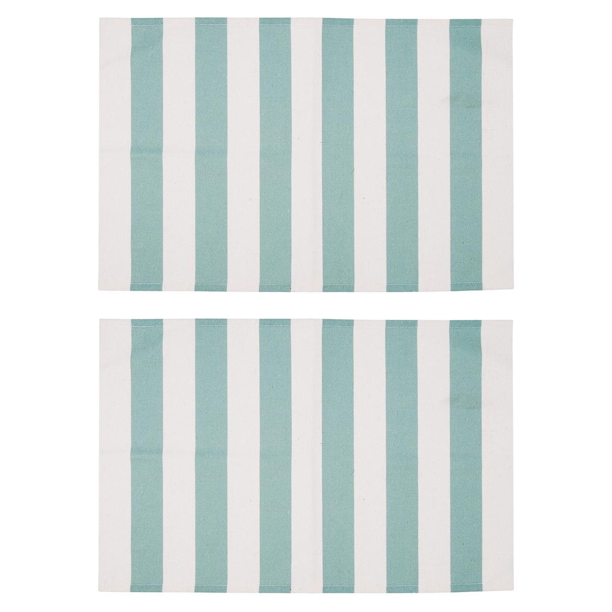 Vinthera Okapi Pack de 2 Manteles Individuales Algodón Bicolor 33x45 cm Tacto Suave Certificado Oeko-Tex