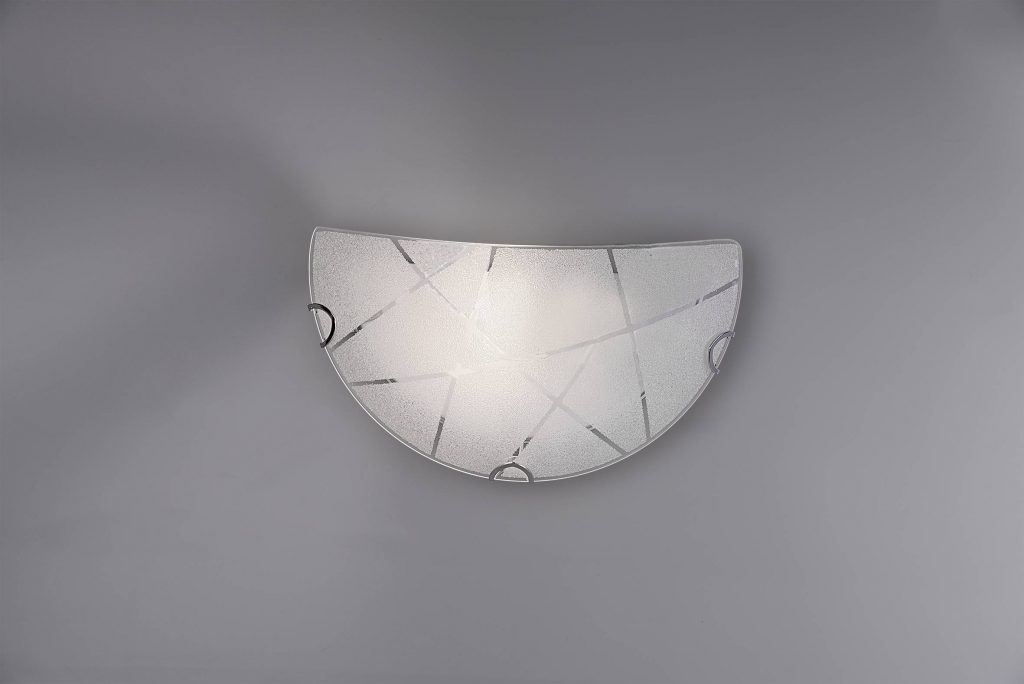 Trio Sandrina Aplique de pared de vidrio blanco 201200100