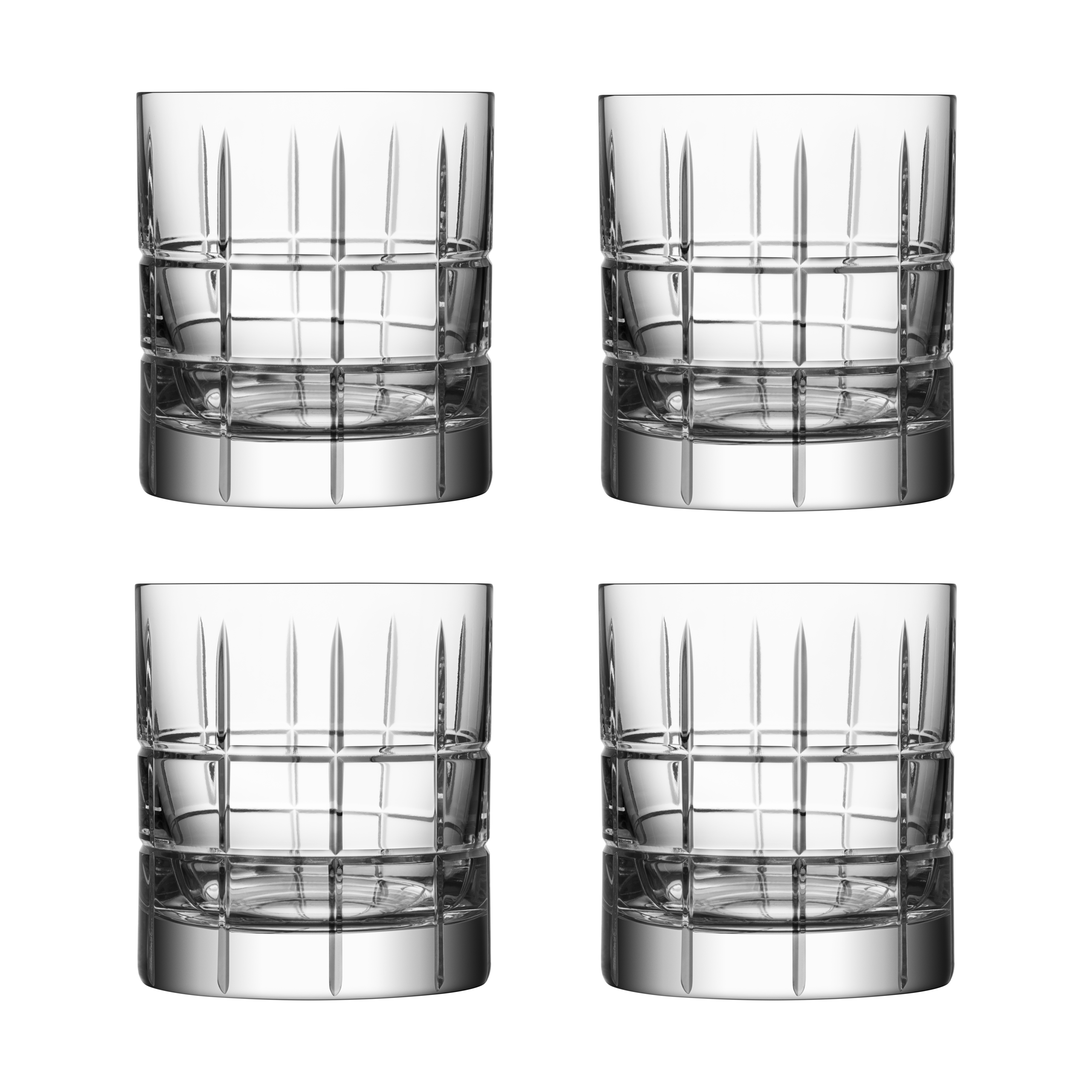 4 Vasos Street Old Fashioned 27 cl Transparente