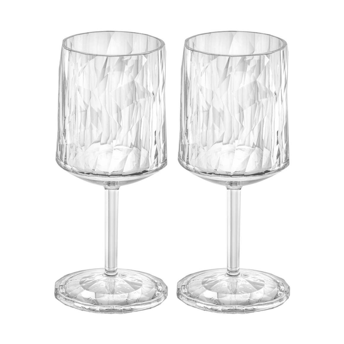 2 Copas de vino Club No. 9 plástico 20 cl Cristal transparente