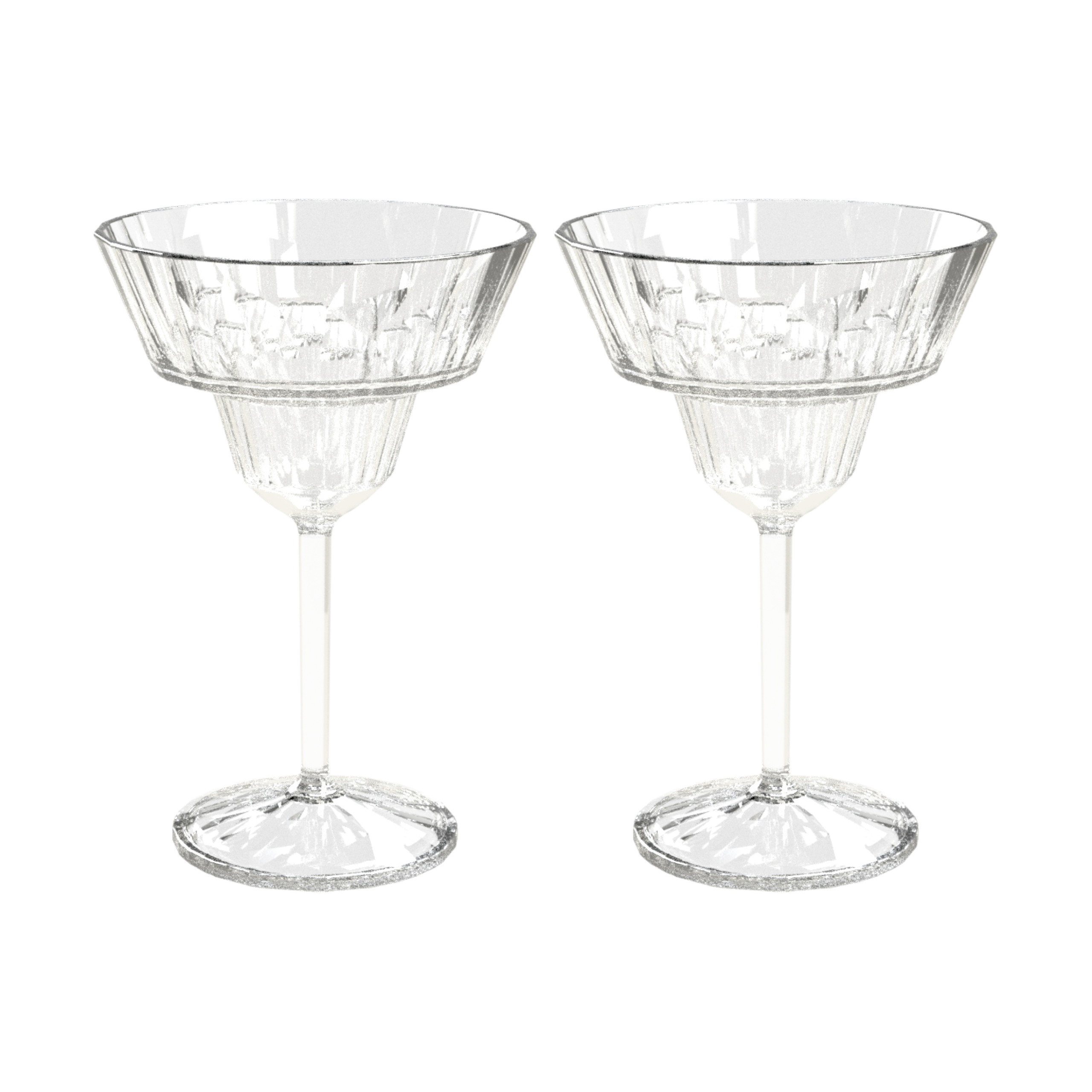 Club No. 16 2 Vasos de bebidas plástico 25 cl Cristal transparente