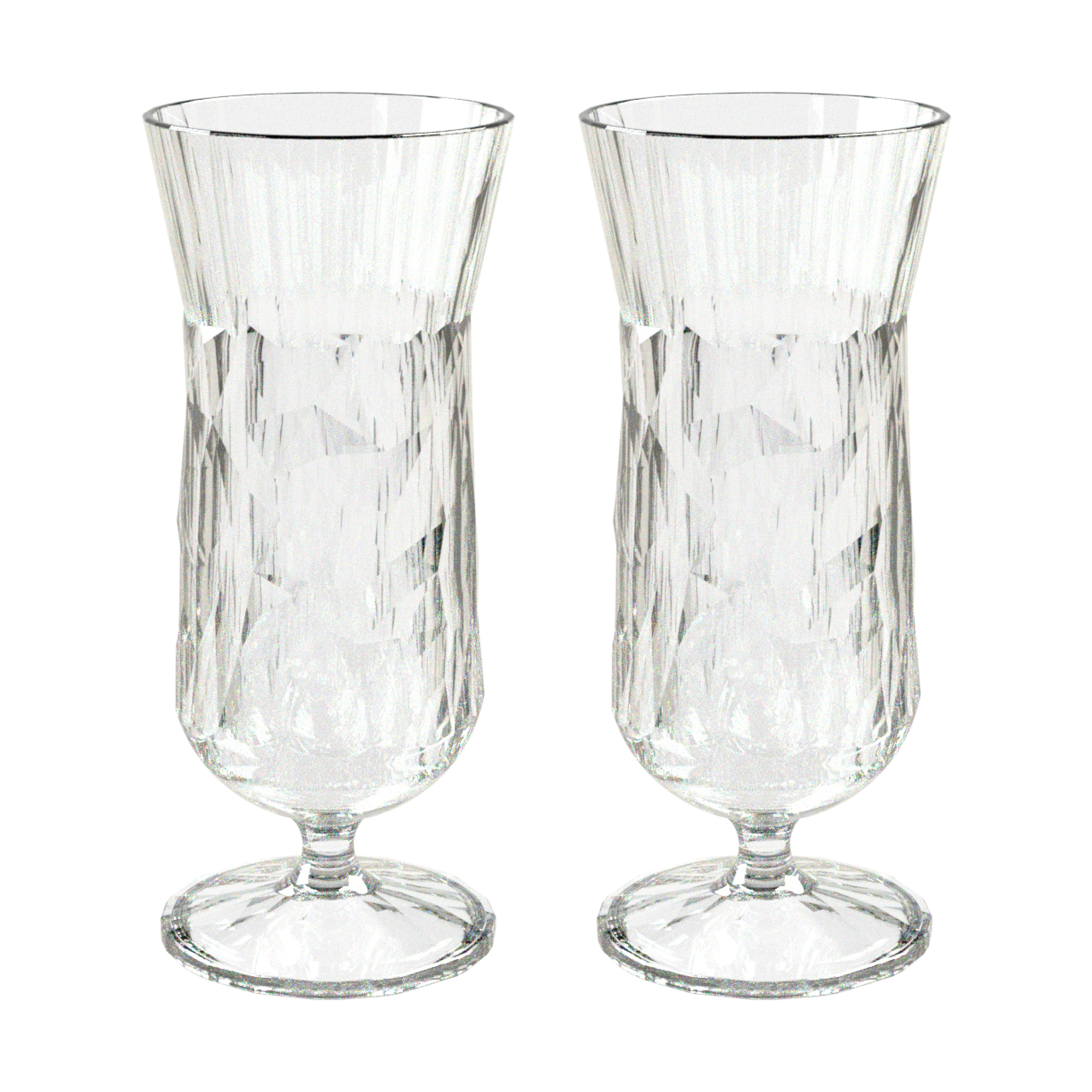 Club No. 17 2 Vasos de bebidas plástico 40 cl Cristal transparente