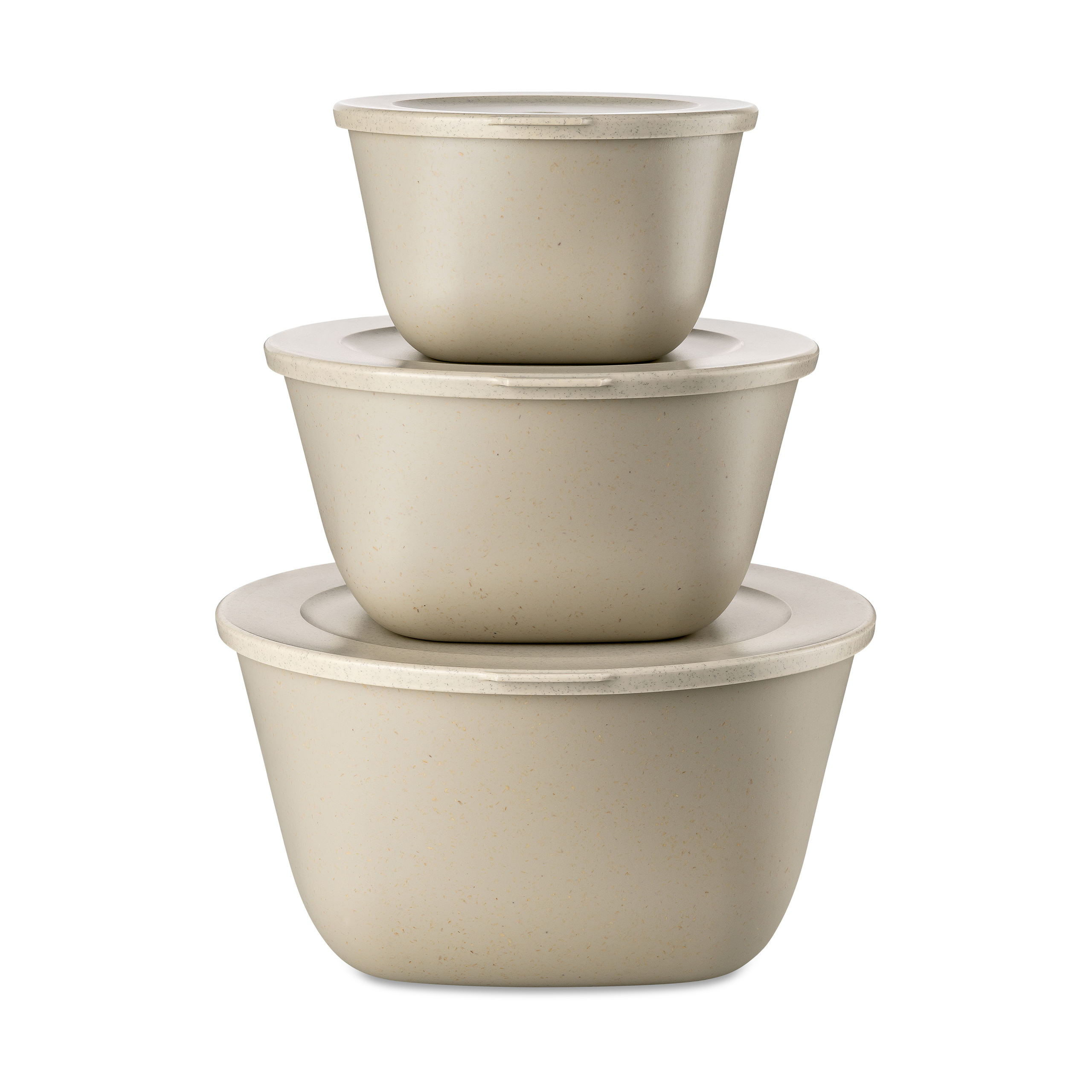 Set de 3 boles con tapa Connect Stockholm Nature desert sand