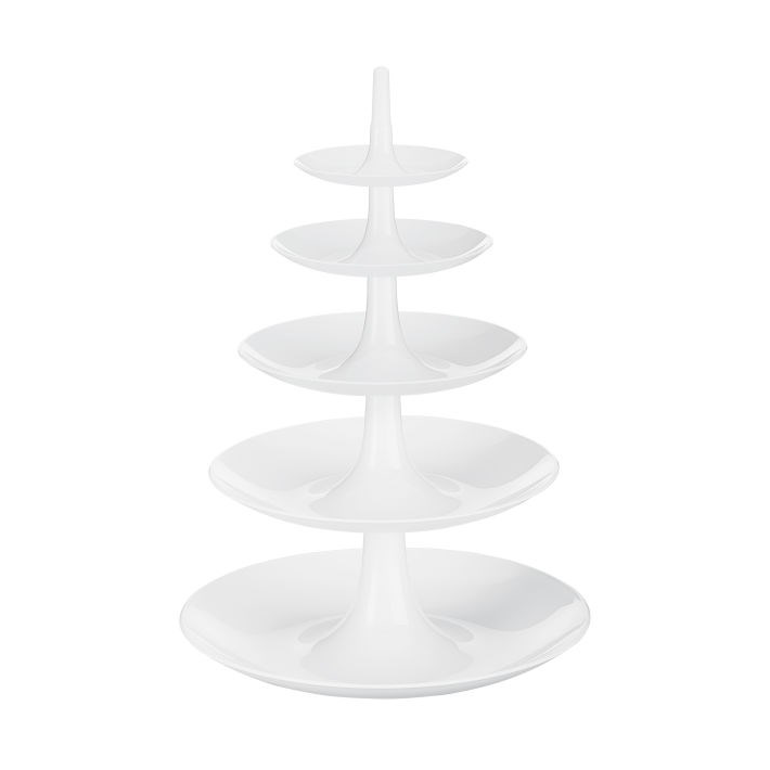 Plato para tarta de 5 pisos Babell big Cotton white