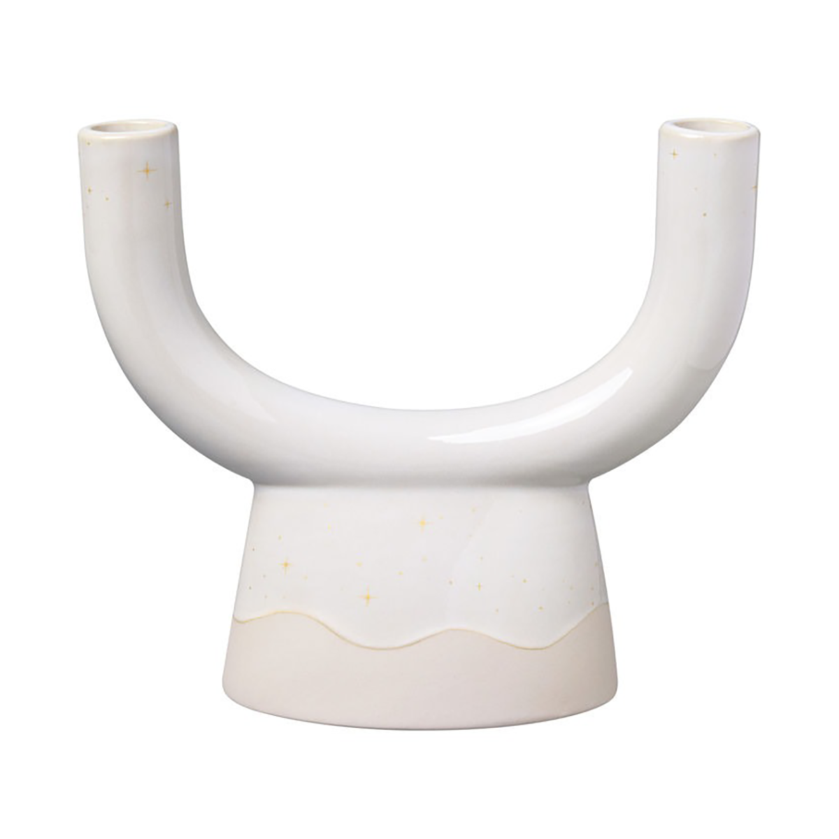 Candelabro Winter Glow U-shape Blanco-beige