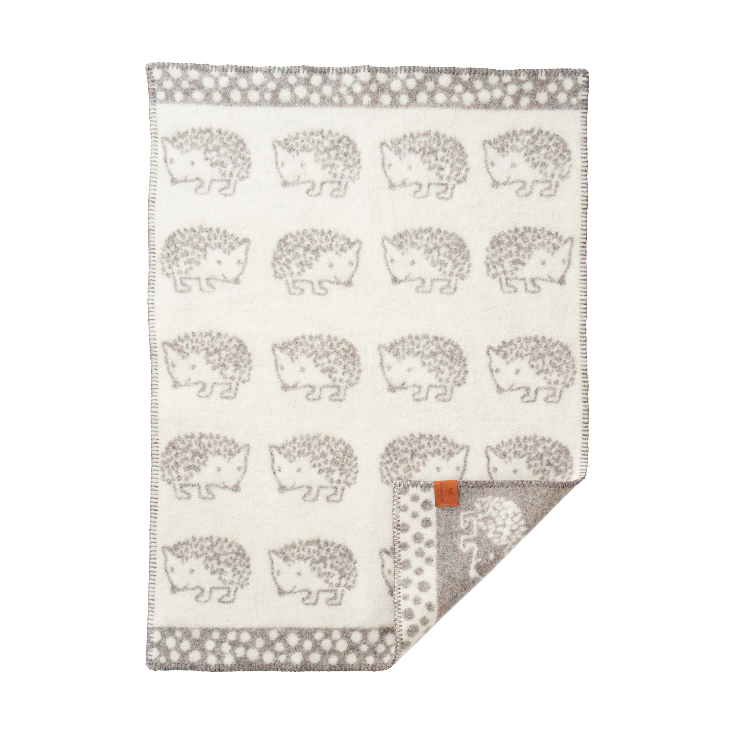 Manta infantil Hedgehog 65x90 cm Gris