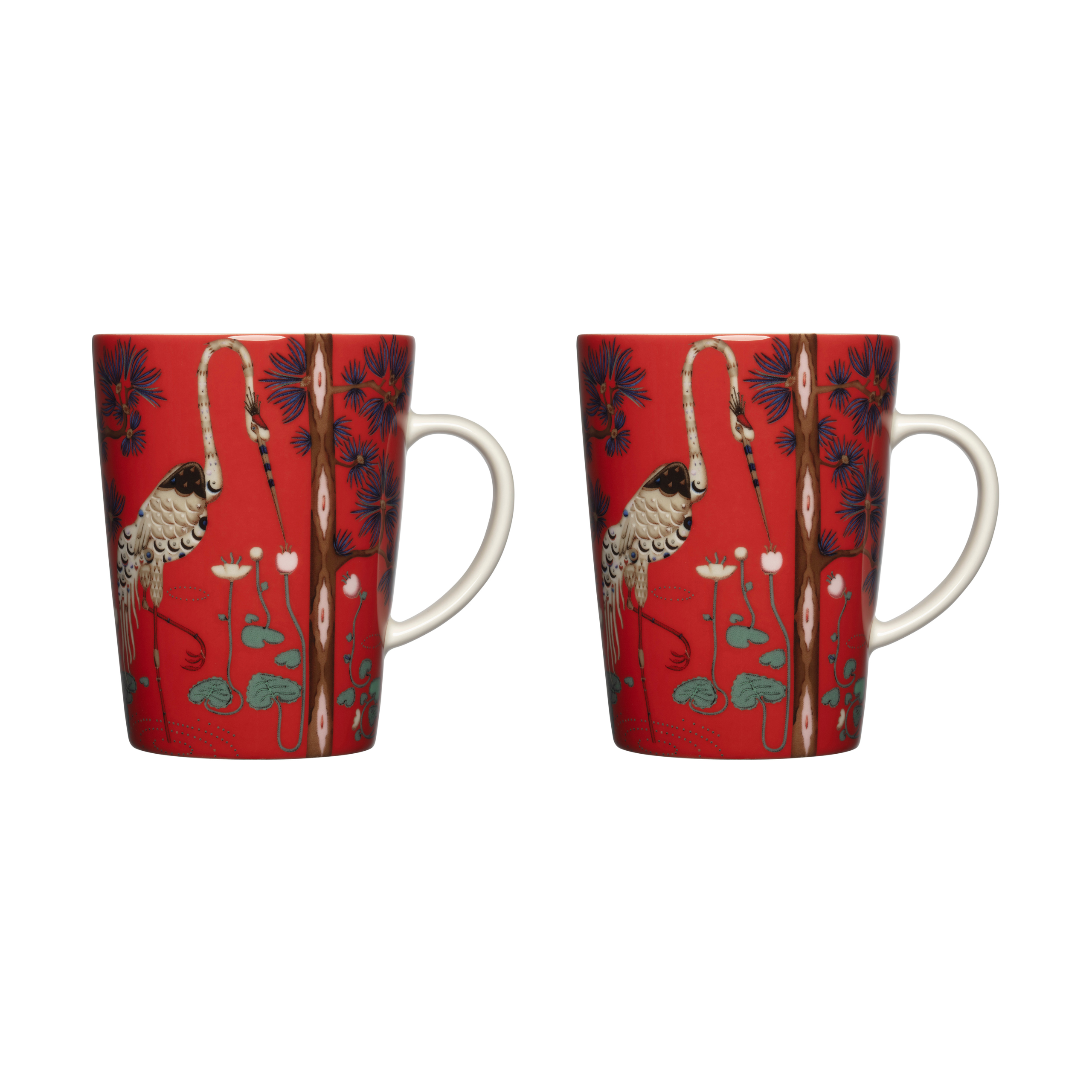 2 Tazas Taika 40 cl 15º aniversario Rojo