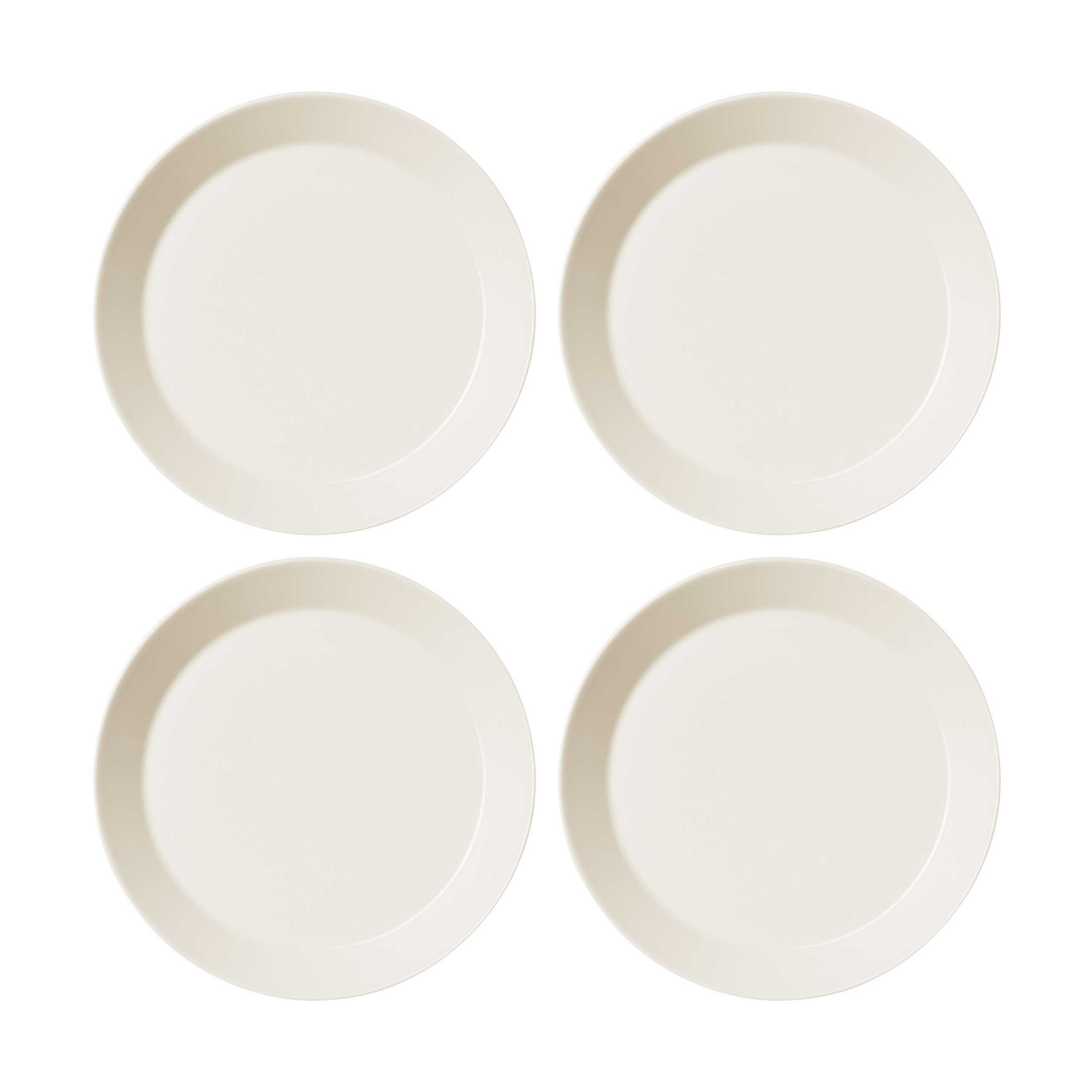 4 Platos Teema Ø26 cm Blanco